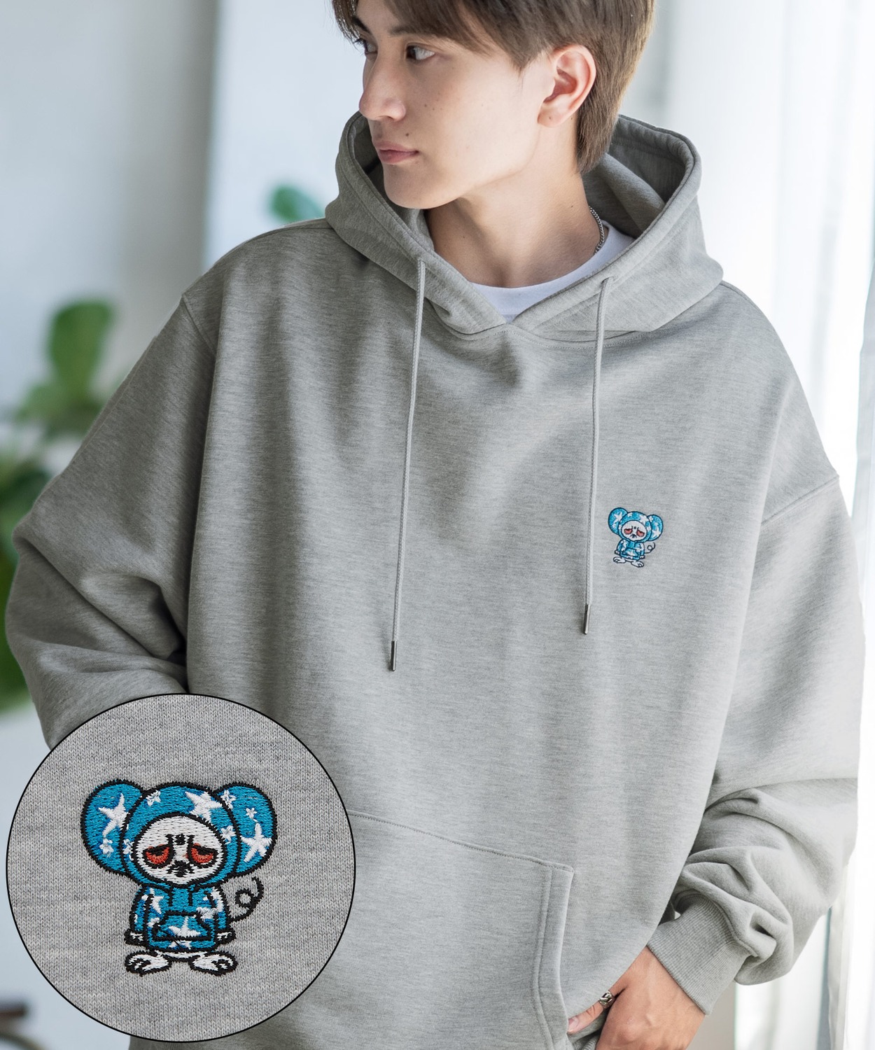 パーカー メンズ SIDEWAY STANCE サイドウェイスタンス オリジナル ワンポイント 刺しゅう スウェットプルパーカー 大きめ カジュアル スケーター ストリート | improves | 09