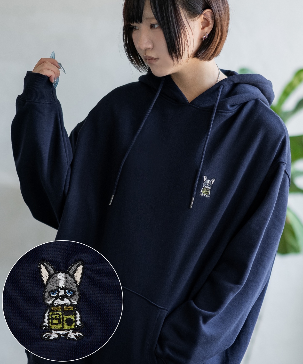 パーカー メンズ SIDEWAY STANCE サイドウェイスタンス オリジナル ワンポイント 刺しゅう スウェットプルパーカー 大きめ カジュアル スケーター ストリート | improves | 05