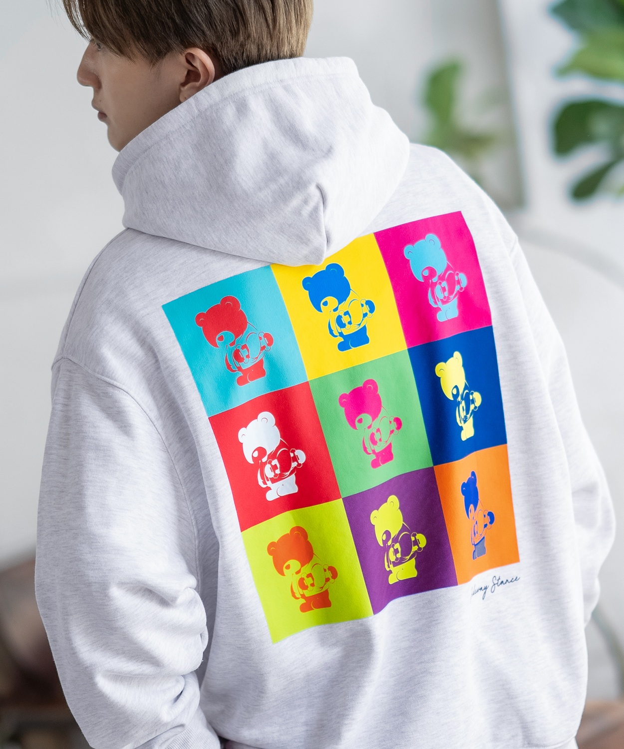 パーカー メンズ SIDEWAY STANCE サイドウェイスタンス オリジナルプリント グラフィック スウェット カラフル オーバーサイズ アメカジ カジュアル | improves | 02