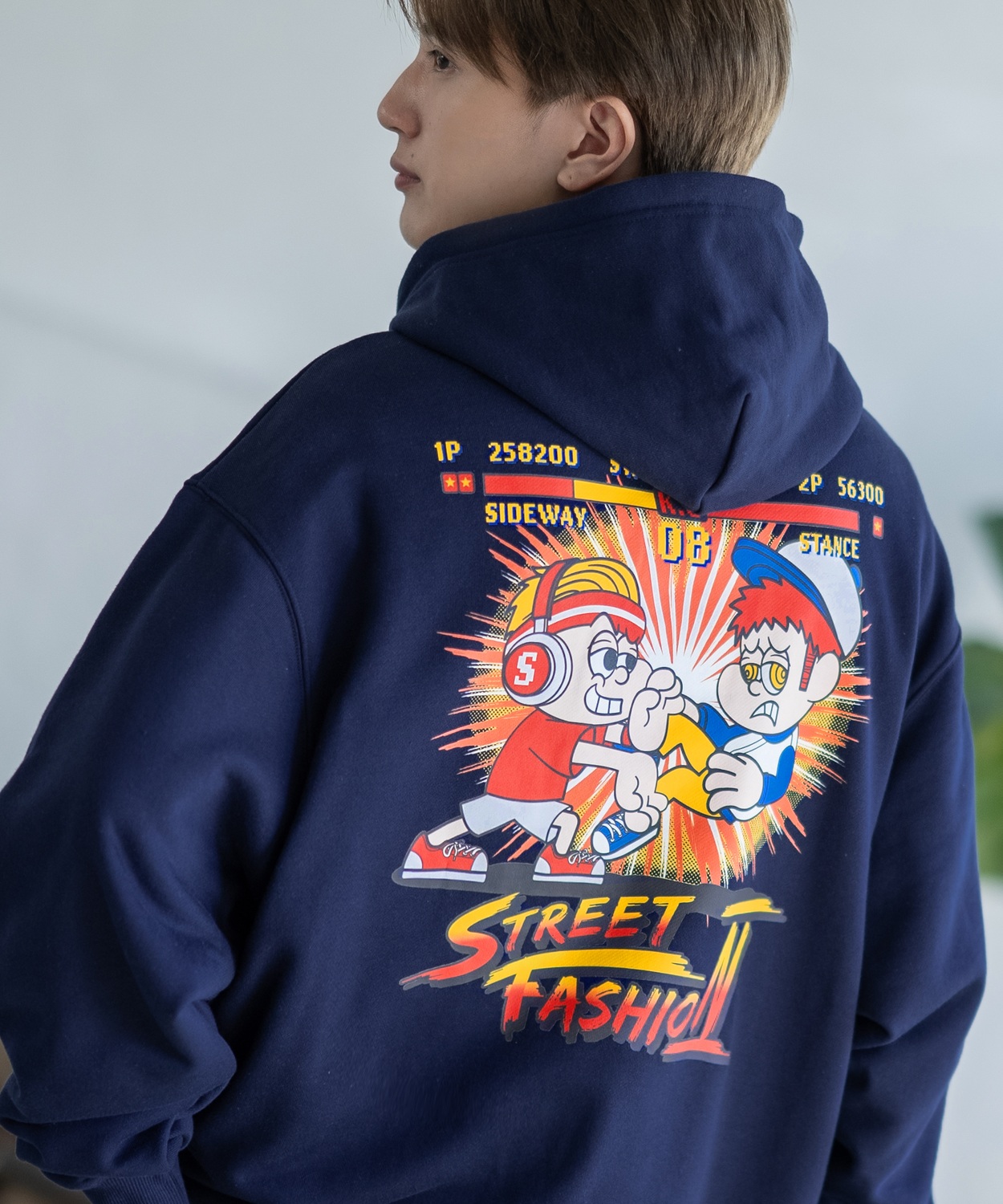 パーカー メンズ SIDEWAY STANCE サイドウェイスタンス オリジナルプリント グラフィック スウェット ファイター オーバーサイズ アメカジ カジュアル | improves | 03