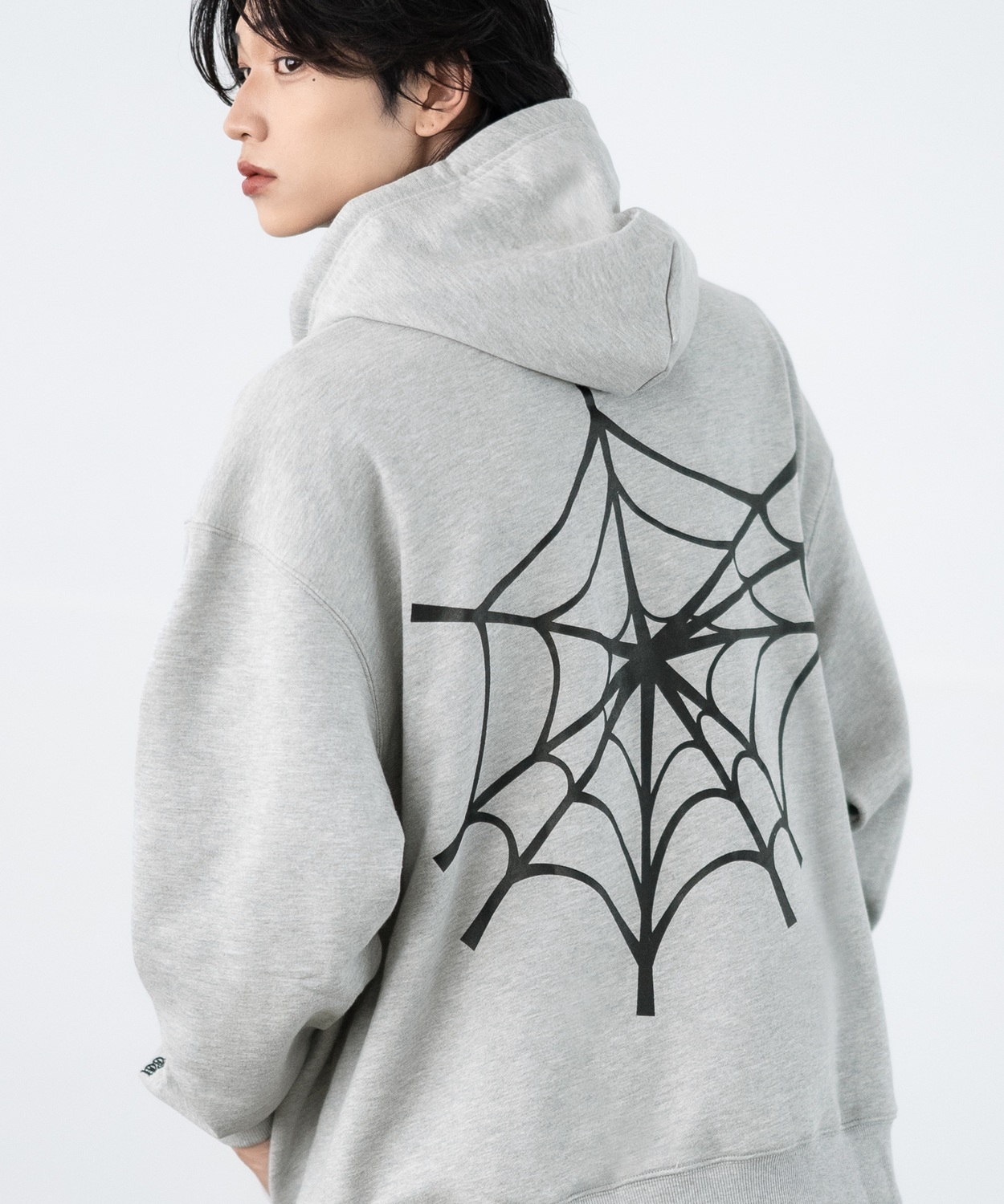 パーカー メンズ SIDEWAY STANCE サイドウェイスタンス ウェブ 厚盛プリント スウェット ジップアップ パーカー オーバーサイズ スケーター ストリート 韓国 | improves | 02