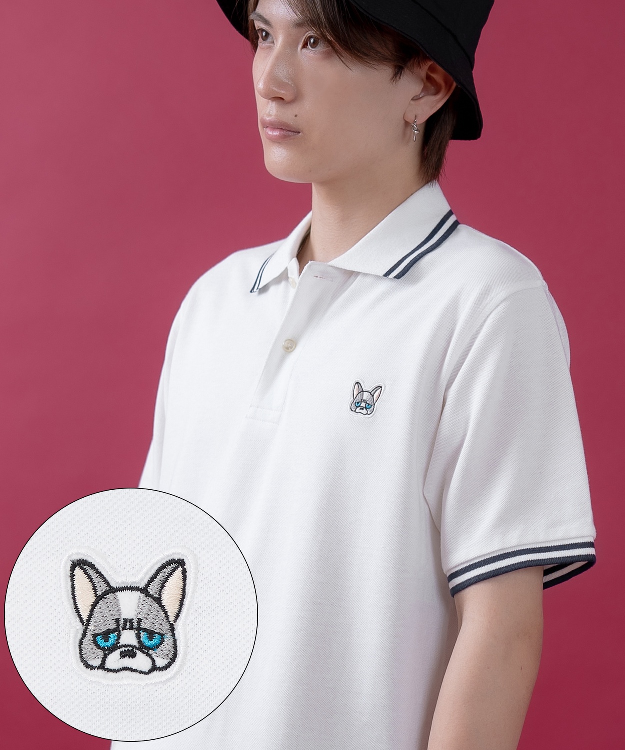 半袖 ポロシャツ メンズ レディース サイドウェイスタンス ワンポイント 刺繍 Tシャツ アメカジ カジュアル スケーター ストリート 古着MIX 韓国ファッション | improves | 02