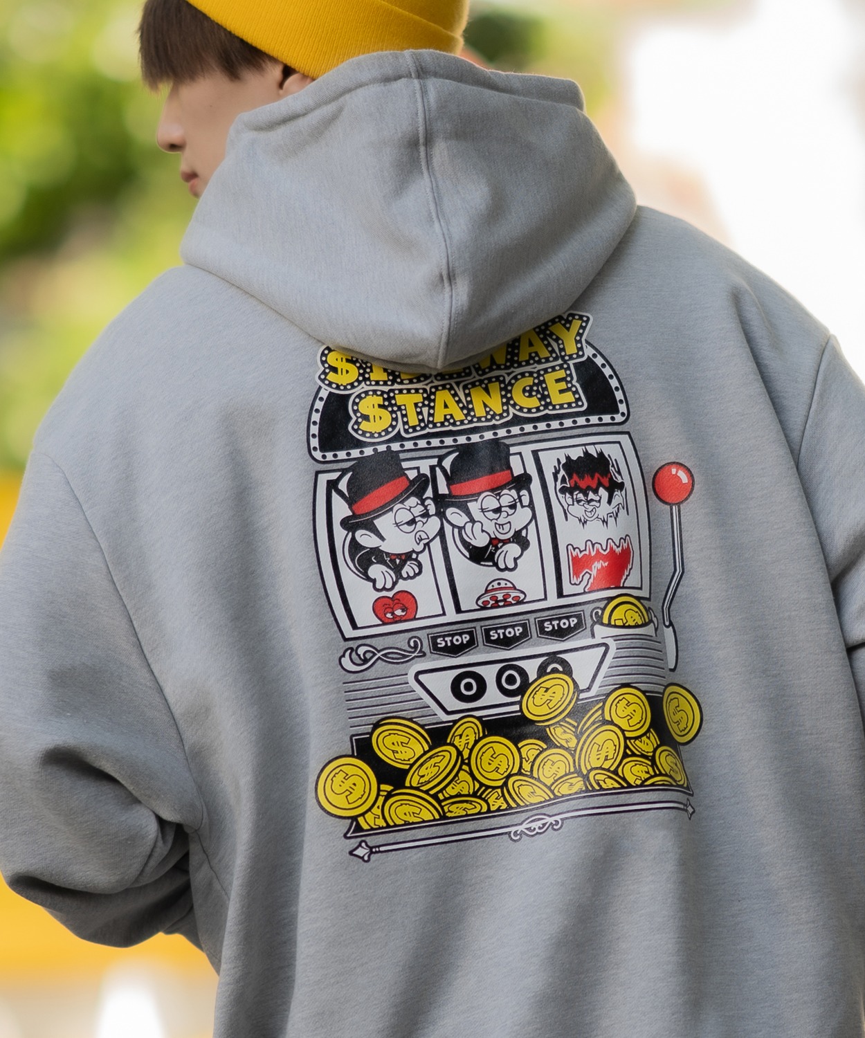 パーカー メンズ SIDEWAY STANCE サイドウェイスタンス オリジナルプリント グラフィック スウェット スロット オーバーサイズ アメカジ カジュアル | improves | 03