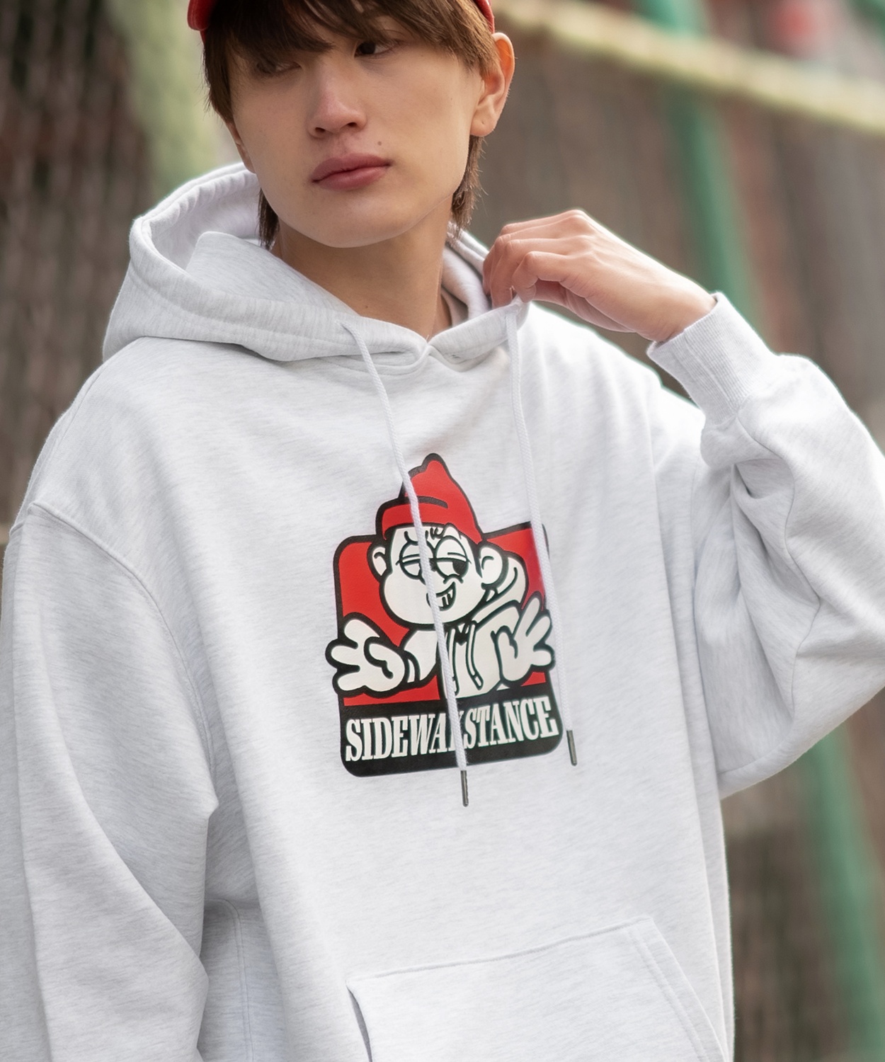 パーカー メンズ SIDEWAY STANCE サイドウェイスタンス オリジナルプリント グラフィック スウェット ラベル オーバーサイズ アメカジ カジュアル | improves | 03