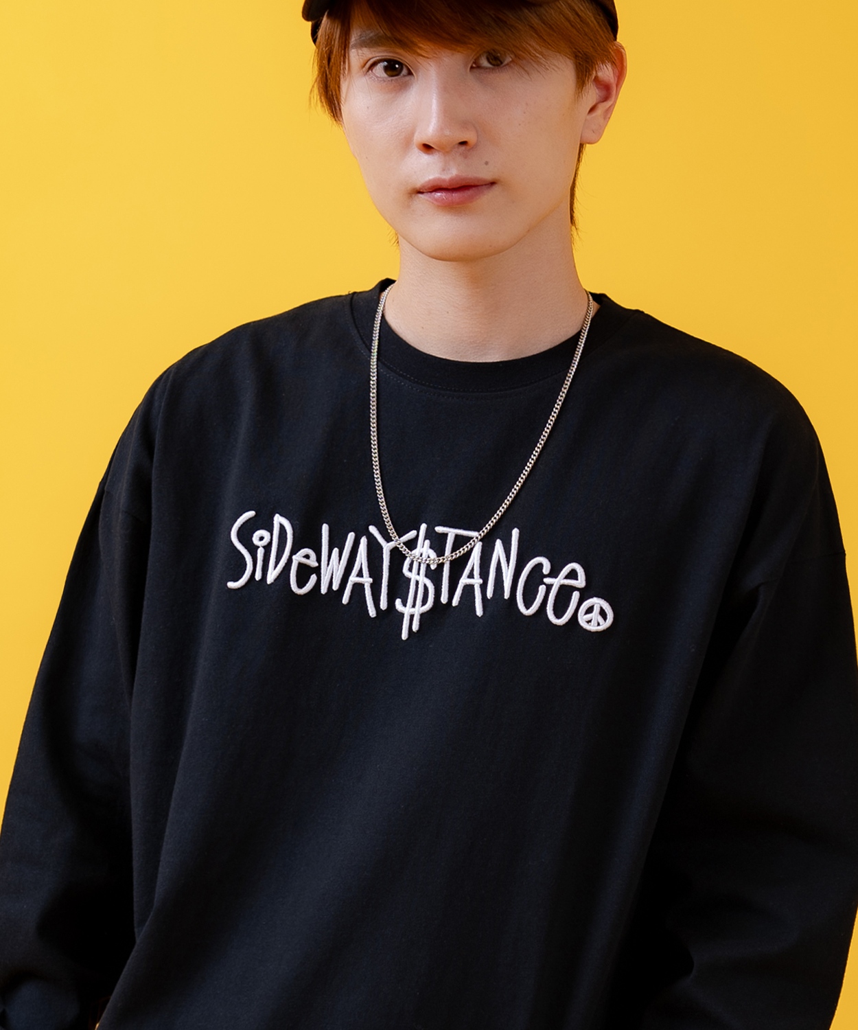長袖Tシャツ メンズ SIDEWAY STANCE サイドウェイスタンス オリジナルプリント スクリプトロゴ グラフィック ロンT カットソー スケーター ストリート 古着 韓国 | improves | 02