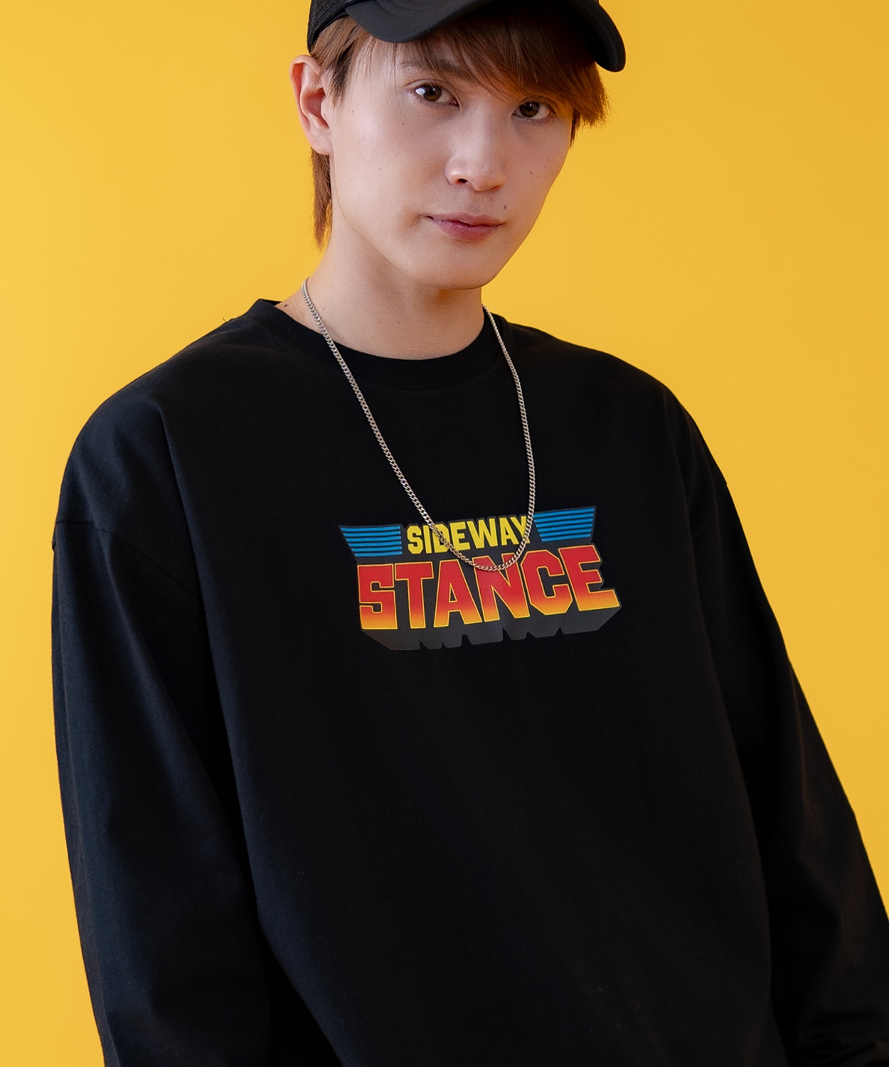 長袖Tシャツ メンズ SIDEWAY STANCE サイドウェイスタンス オリジナルプリント レンジャーロゴ グラフィック ロンT カットソー スケーター ストリート 古着 韓国 | improves | 02