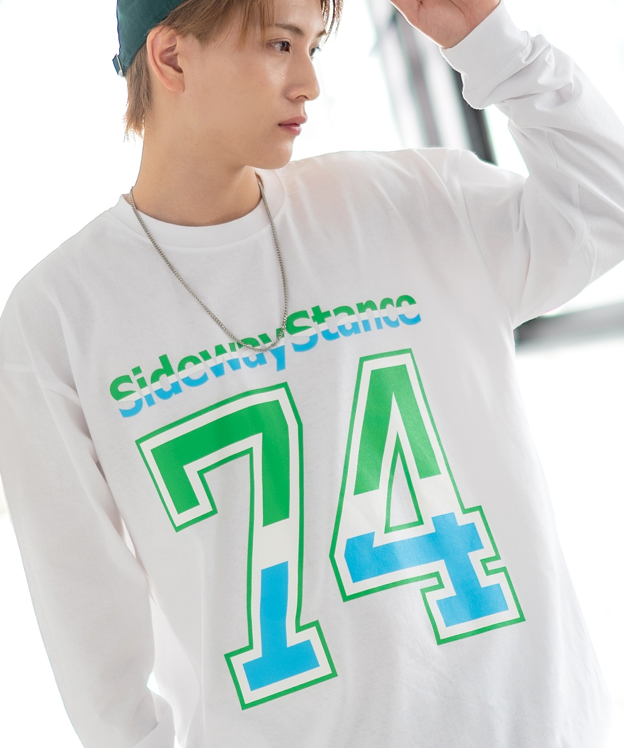 長袖Tシャツ メンズ SIDEWAY STANCE サイドウェイスタンス オリジナルプリント ナンバリング カットソー ロンT カジュアル スケーター ストリート 古着MIX 韓国 | improves | 01