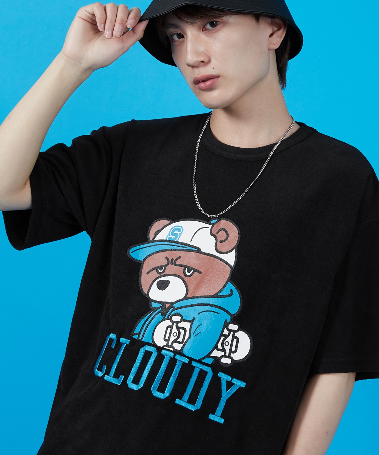 Tシャツ メンズ SIDEWAY STANCE サイドウェイスタンス パイル地 半袖カットソー プリント 刺しゅう アメカジ カジュアル スケーター ストリート 古着MIX 韓国 | improves | 02