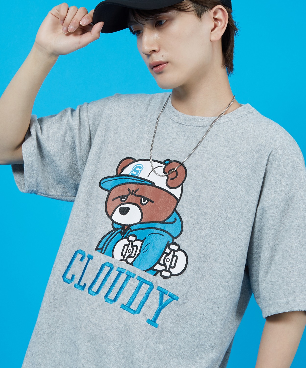 Tシャツ メンズ SIDEWAY STANCE サイドウェイスタンス パイル地 半袖カットソー プリント 刺しゅう アメカジ カジュアル スケーター ストリート 古着MIX 韓国 | improves | 03