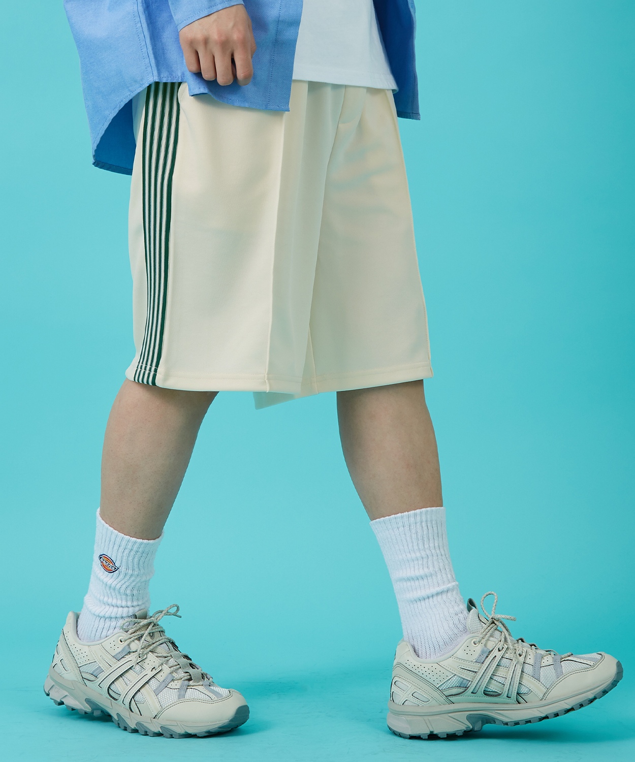 トラックパンツ メンズ SIDEWAY STANCE サイドウェイスタンス ハーフ パンツ 短パン ラインパンツ セットアップ 大きめ アメカジ カジュアル ストリート | improves | 03