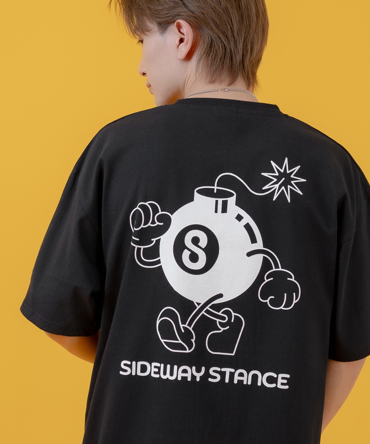 半袖Tシャツ メンズ SIDEWAY STANCE サイドウェイスタンス オリジナルプリント Sボム カットソー アメカジ スケーター ストリート | improves | 02