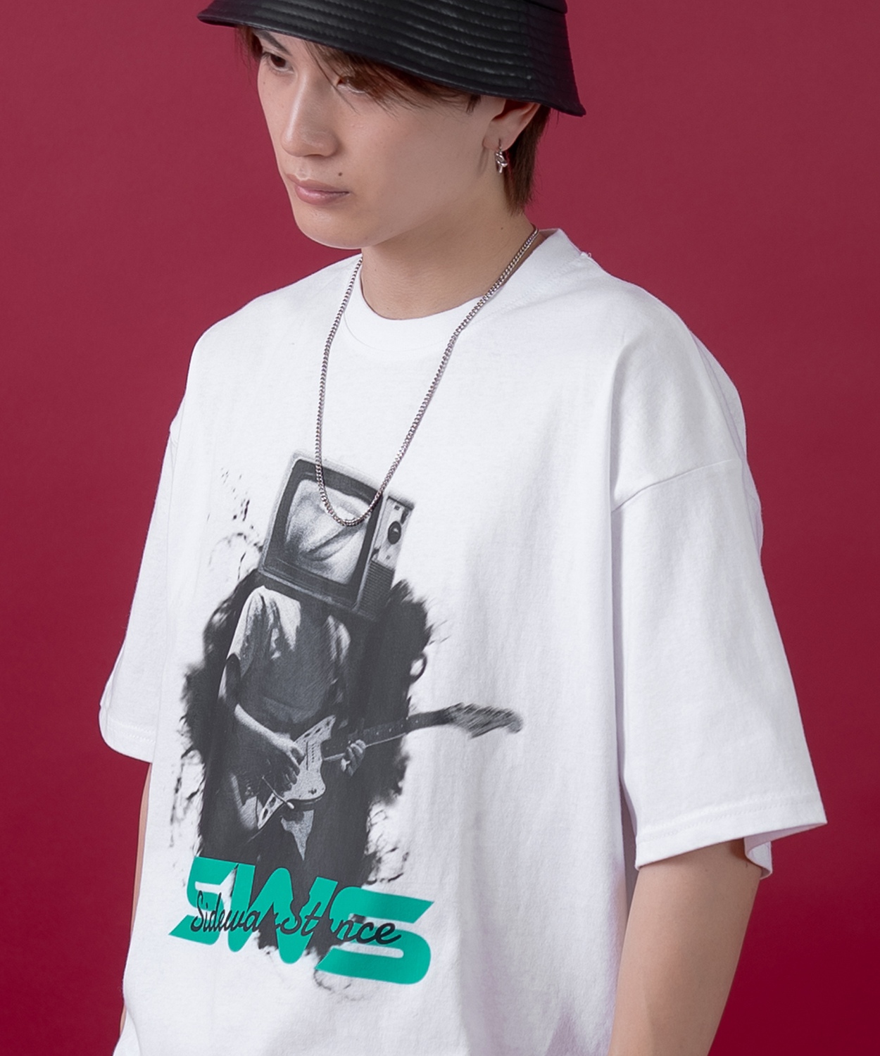 半袖Tシャツ メンズ レディース オリジナルプリント グラフィック カットソー 大きめ アメカジ カジュアル スケーター ストリート 古着MIX 韓国ファッション | improves | 01