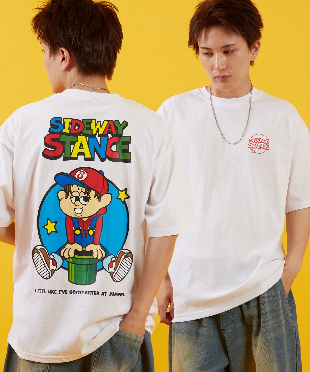 半袖Tシャツ メンズ レディース オリジナルプリント グラフィック カットソー 大きめ アメカジ カジュアル スケーター ストリート 古着MIX 韓国ファッション | improves | 01