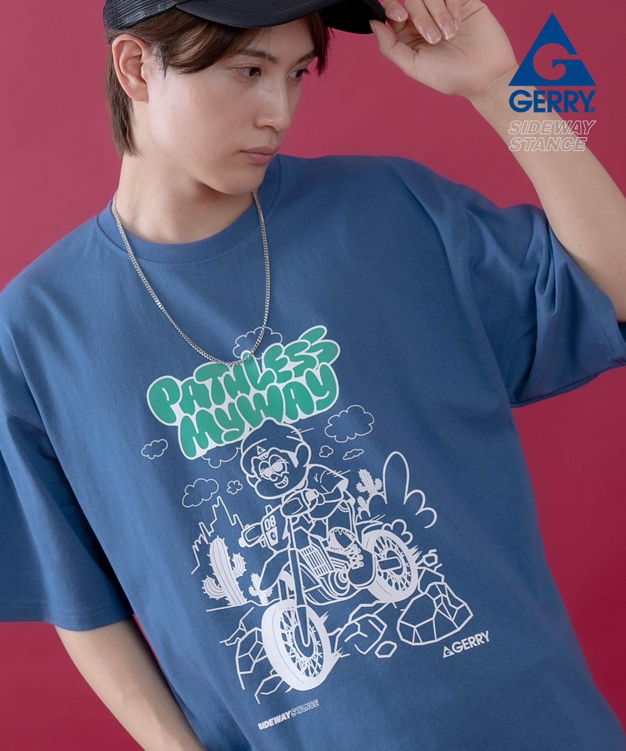 半袖Tシャツ メンズ レディース ジェリー GERRY コラボ プリント カットソー フロントプリント ワンポイントプリント アウトドア ストリート アメカジ 古着MIX | improves | 05