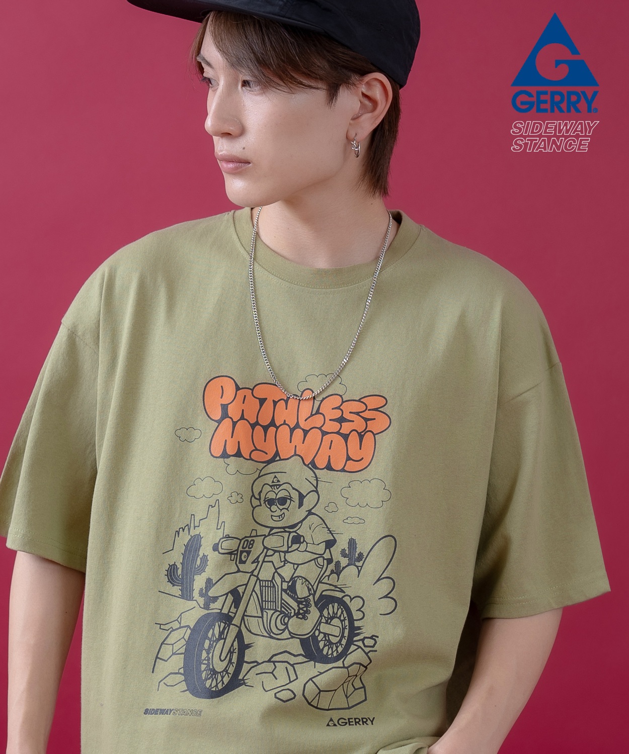 半袖Tシャツ メンズ レディース ジェリー GERRY コラボ プリント カットソー フロントプリント ワンポイントプリント アウトドア ストリート アメカジ 古着MIX | improves | 04