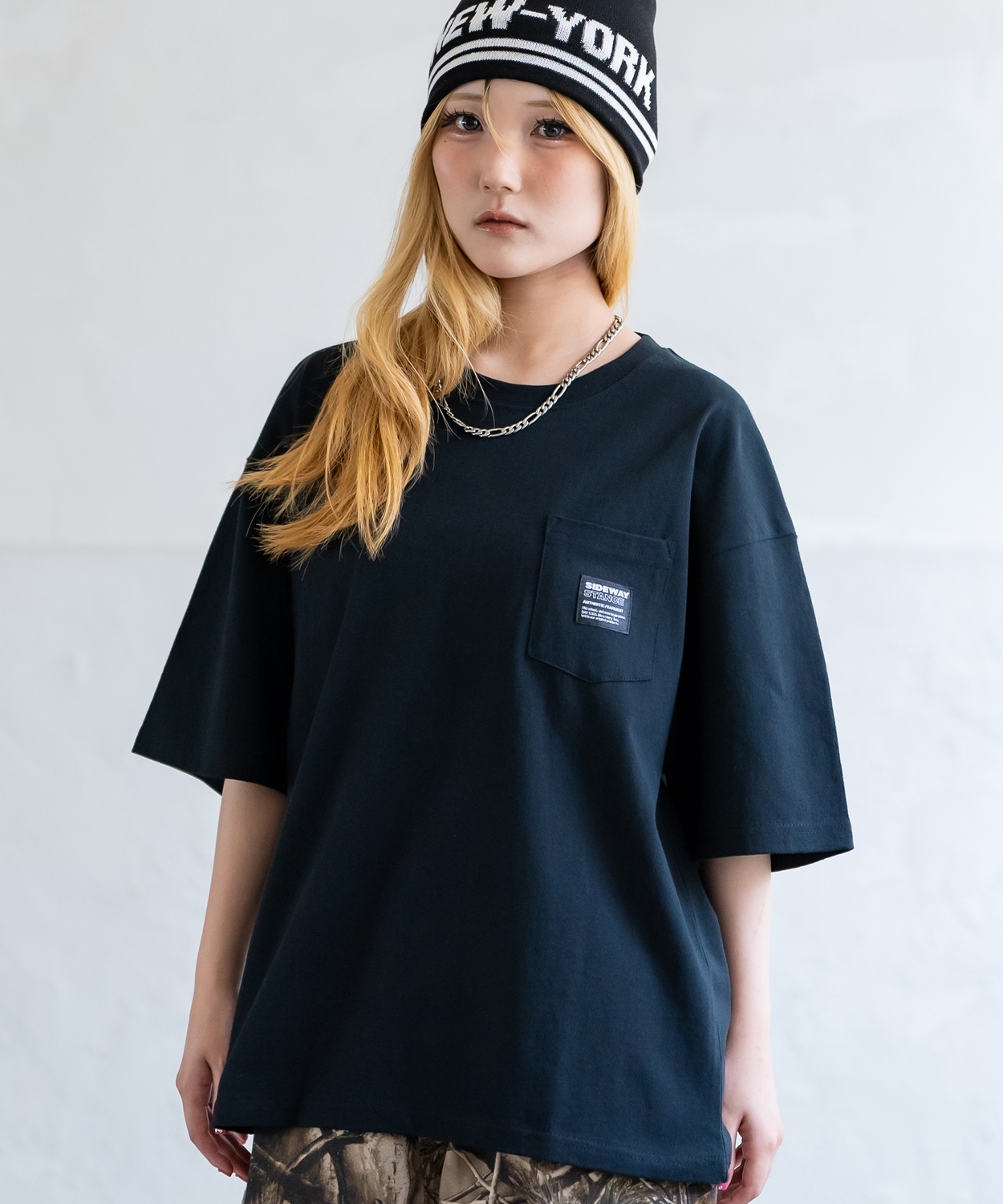 半袖Tシャツ メンズ SIDEWAY STANCE サイドウェイスタンス ピスネーム ワンポイント刺しゅう ポケット ロンT カットソー ストリート アメカジ 古着 | improves | 02