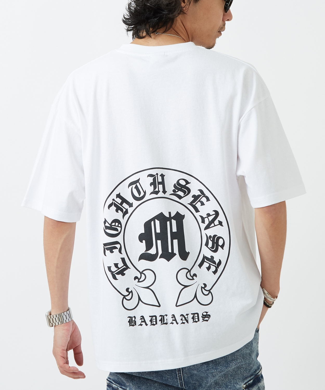 半袖Tシャツ メンズ SIDEWAY STANCE サイドウェイスタンス オリジナルプリント アーチロゴ カットソー 大きめ アメカジ カジュアル スケーター ストリート | improves | 01
