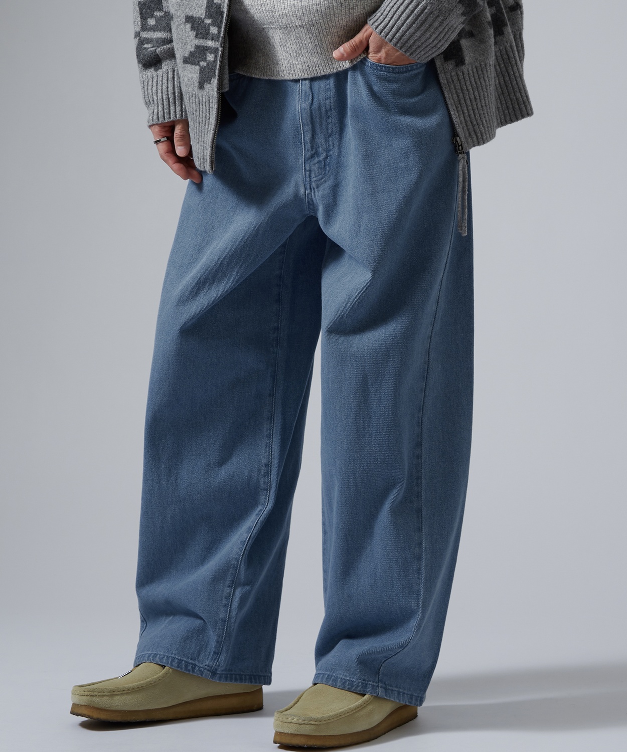 ジーンズ メンズ デニムパンツ ワイドパンツ バルーンパンツ バレルレッグ ストリート系 Y2K 古着MIX バギーパンツ 9.5オンス ビッグシルエット 韓国 | improves | 03