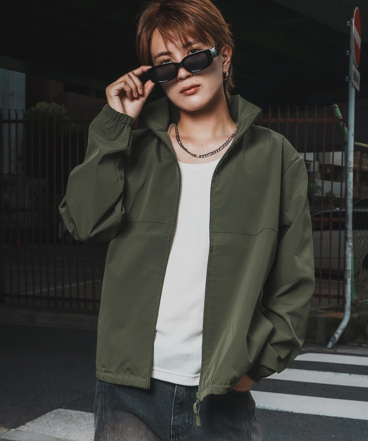 ブルゾン メンズ　SIDEWAY STANCE サイドウェイスタンス ポリワッシャーブルゾン　テック系 ストリート カジュアル 韓国ファッション 古着MIX | improves | 02