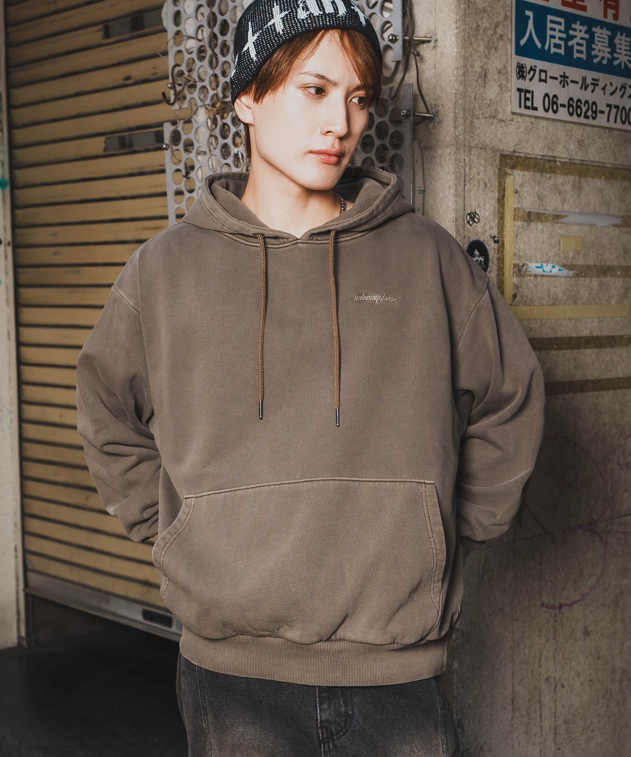 パーカー メンズ SIDEWAY STANCE サイドウェイスタンス スウェット ピグメント プルパーカー ストリート カジュアル 韓国 | improves | 02