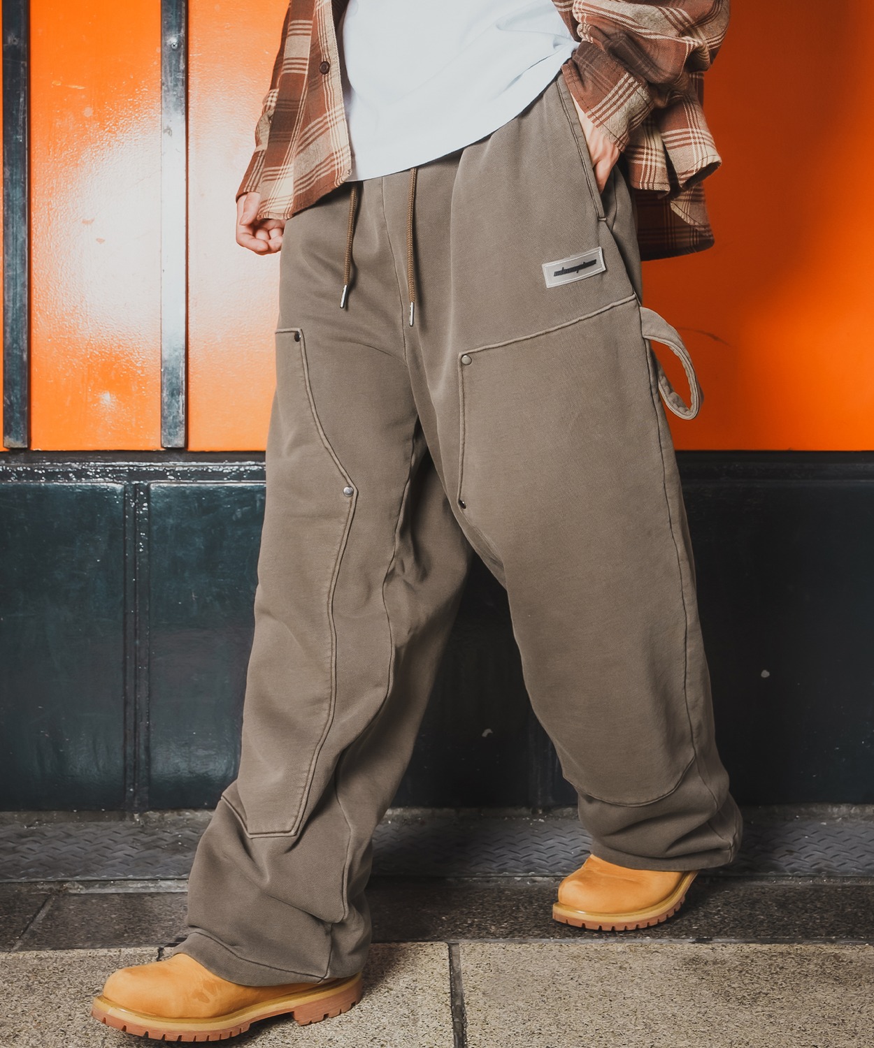 ワイドパンツ メンズ SIDEWAY STANCE サイドウェイスタンス スウェット ピグメント イージーパンツ ペインターパンツ ストリート カジュアル 韓国 | improves | 02