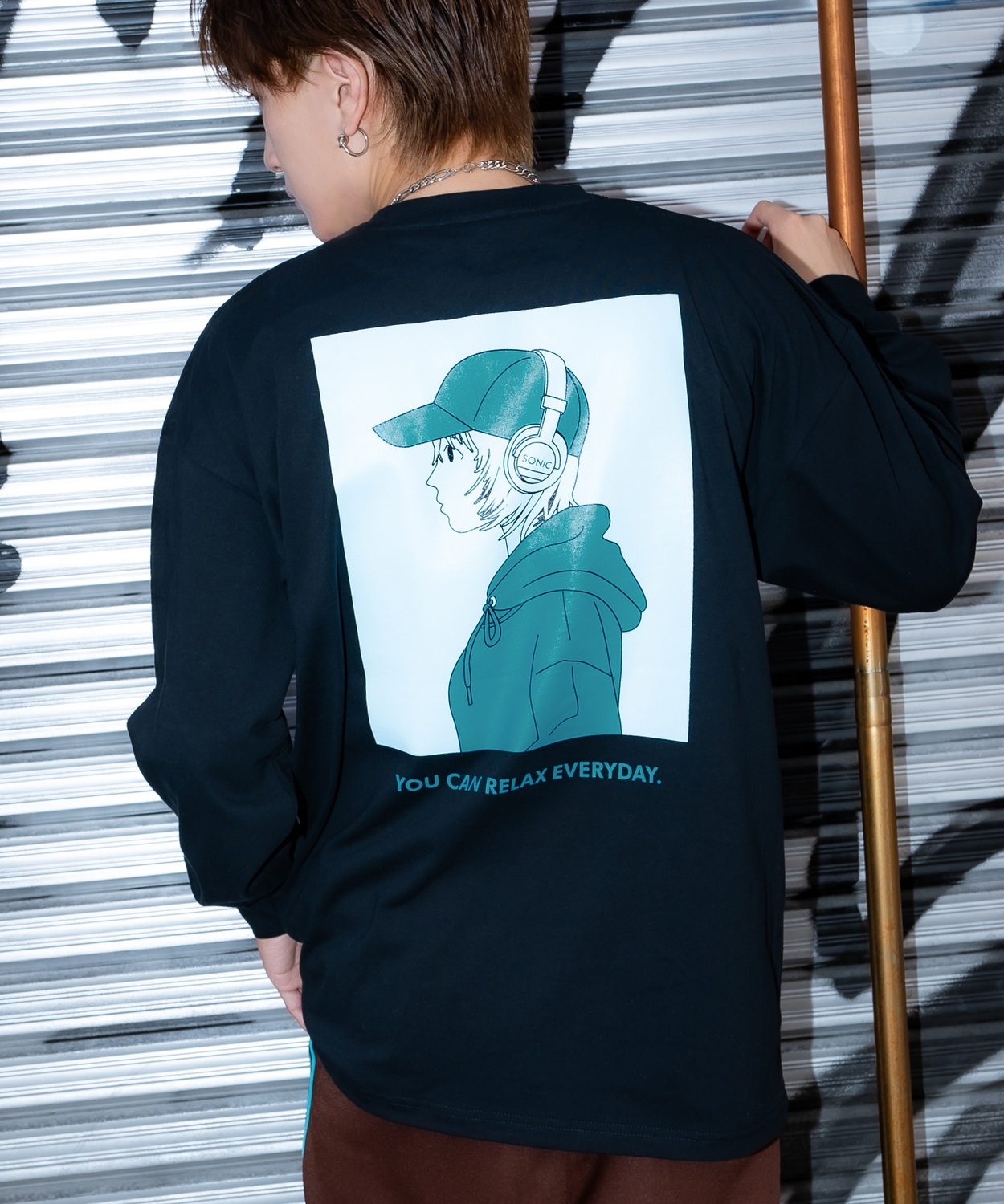 長袖Tシャツ メンズ SIDEWAY STANCE サイドウェイスタンス ロンT カットソー チルガール アメカジ カジュアル Y2K ストリート 90s  韓国ファッション | improves | 02