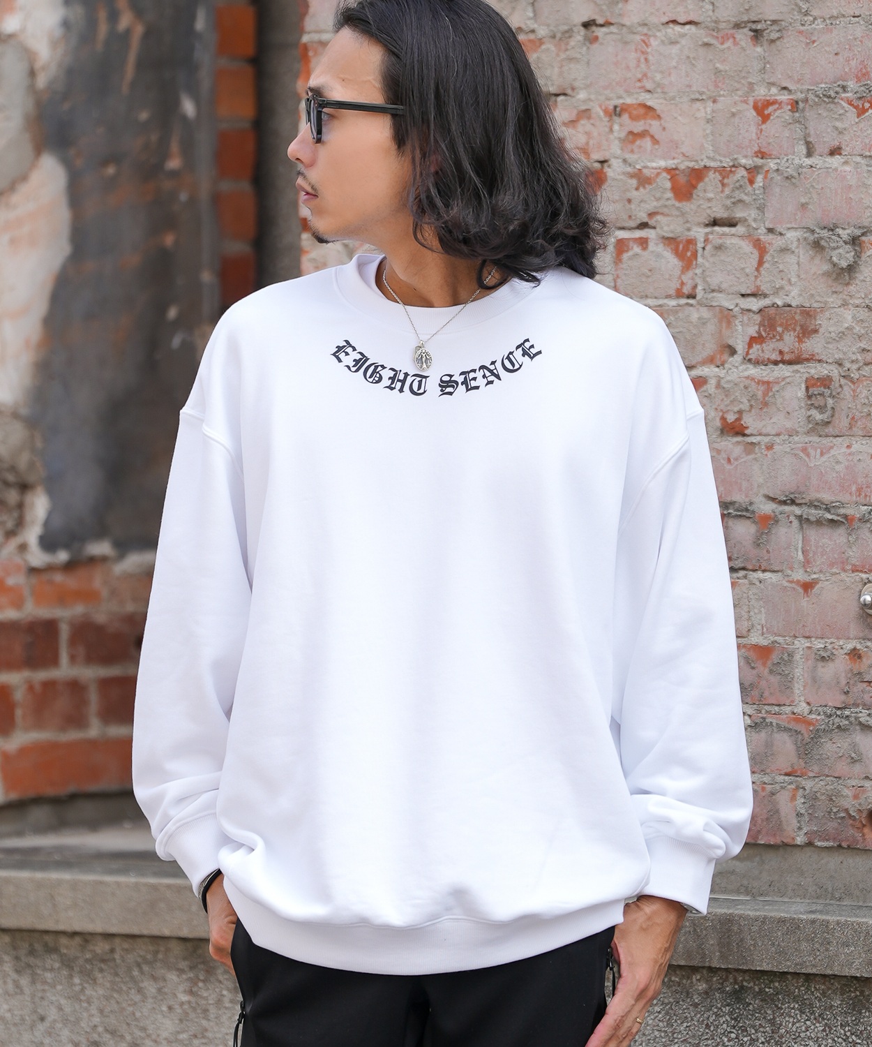 トレーナー メンズ SIDEWAY STANCE サイドウェイスタンス アーチロゴ プリント 裏毛 スウェット フーディー カジュアル Y2K ストリート 90s古着MIX 韓国 | improves | 02