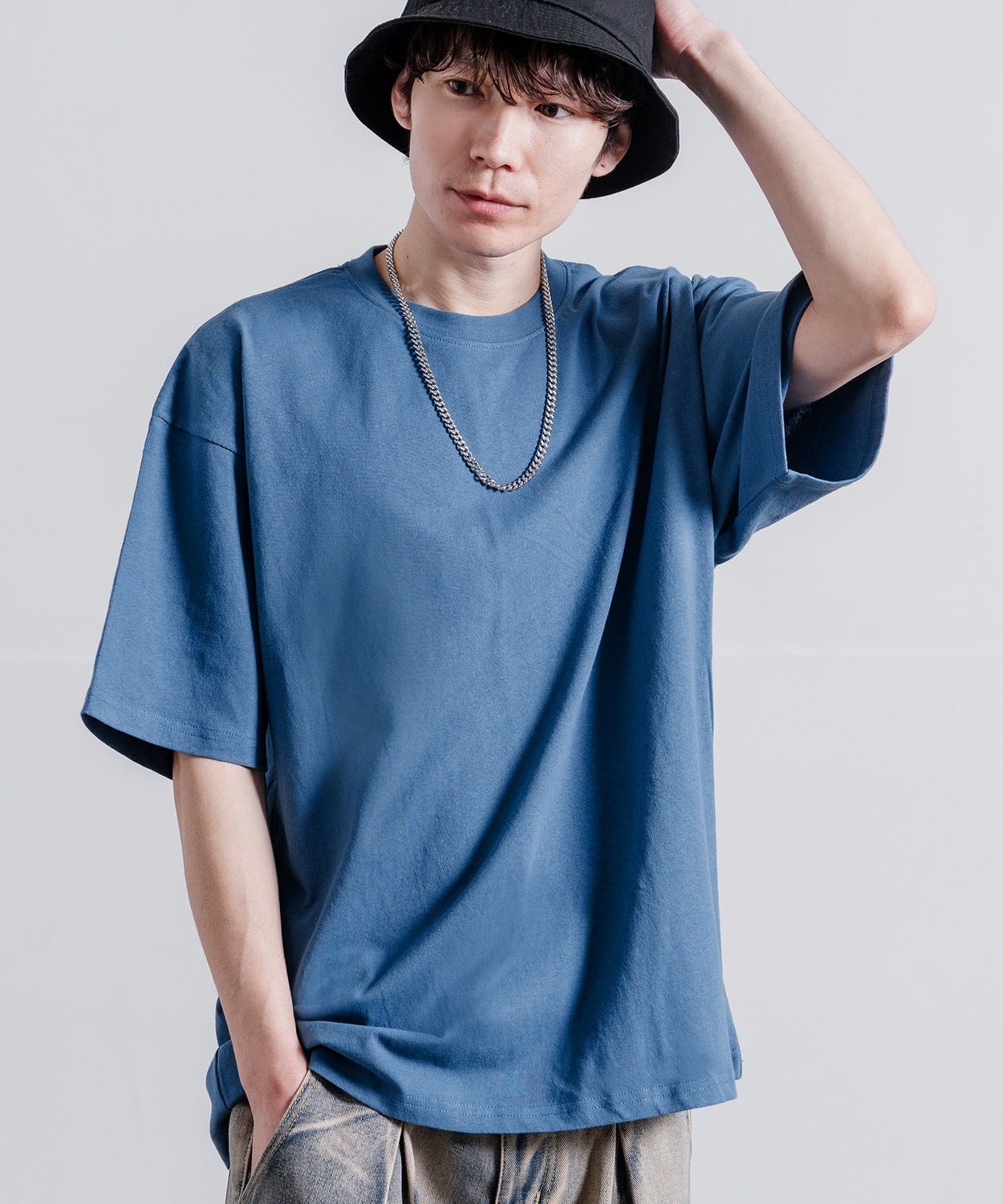 Tシャツ メンズ SIDEWAY STANCE サイドウェイスタンス 無地 半袖 カットソー 大きめ アメカジ カジュアル スケーター ストリート 古着MIX 韓国ファッション | improves | 04