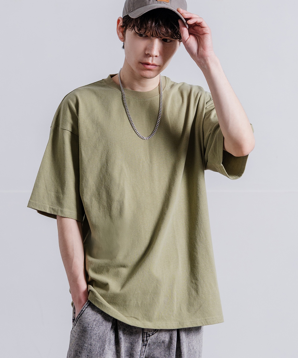 Tシャツ メンズ SIDEWAY STANCE サイドウェイスタンス 無地 半袖 カットソー 大きめ アメカジ カジュアル スケーター ストリート 古着MIX 韓国ファッション | improves | 05