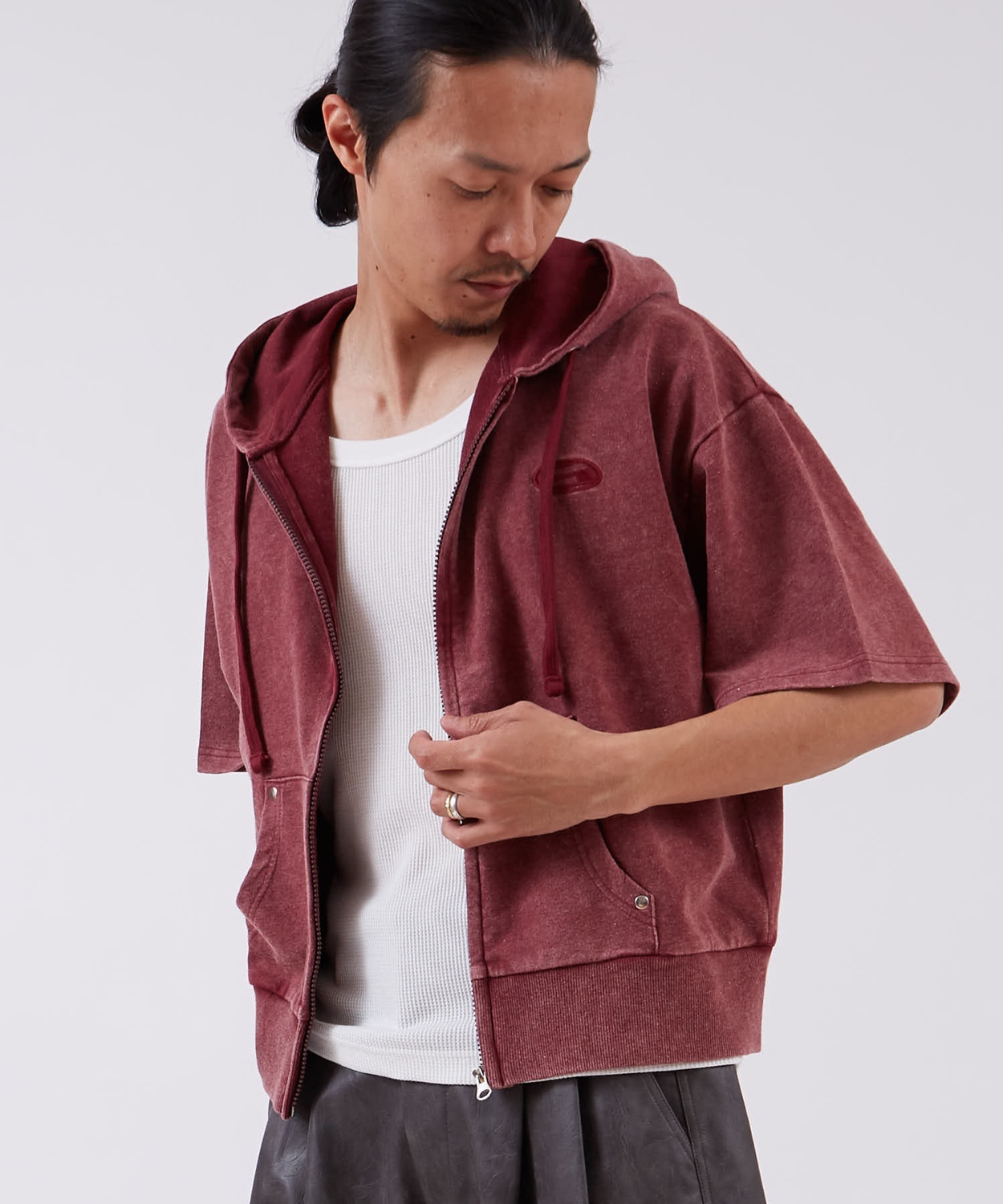 半袖シャツ メンズ サイドウェイスタンス ビッグシルエット ピグメント カットソー 半袖T アメカジ カジュアル スケーター ストリート 古着MIX 韓国ファッション | improves | 02