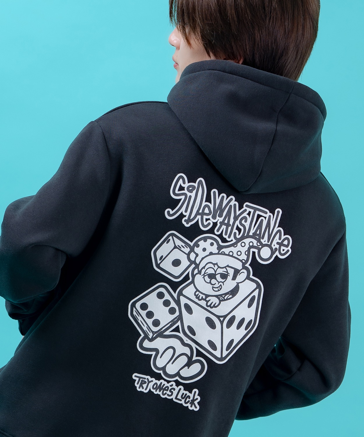 プルオーバーパーカー メンズ ダイス 裏起毛 プルパーカー レディース グラフィック プリント フーディー オーバーサイズ ストリート スケーター アメカジ | improves | 01