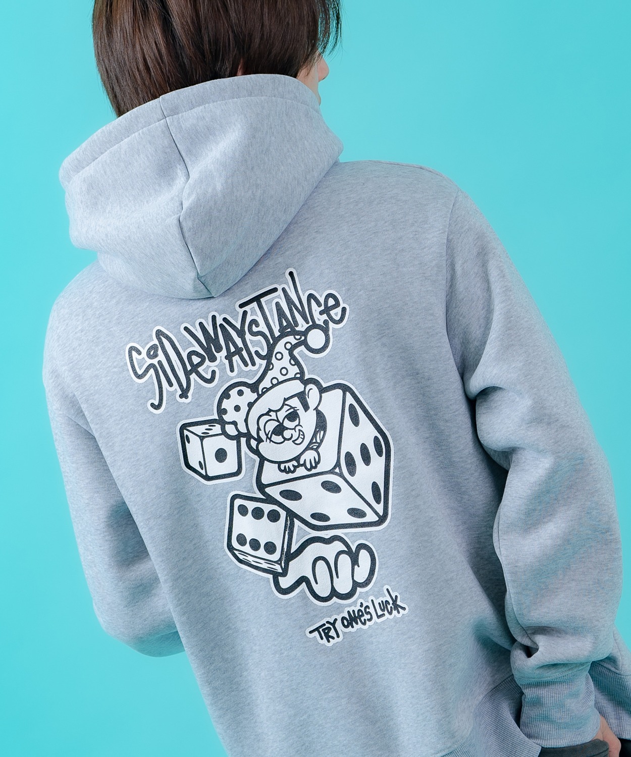 プルオーバーパーカー メンズ ダイス 裏起毛 プルパーカー レディース グラフィック プリント フーディー オーバーサイズ ストリート スケーター アメカジ | improves | 02