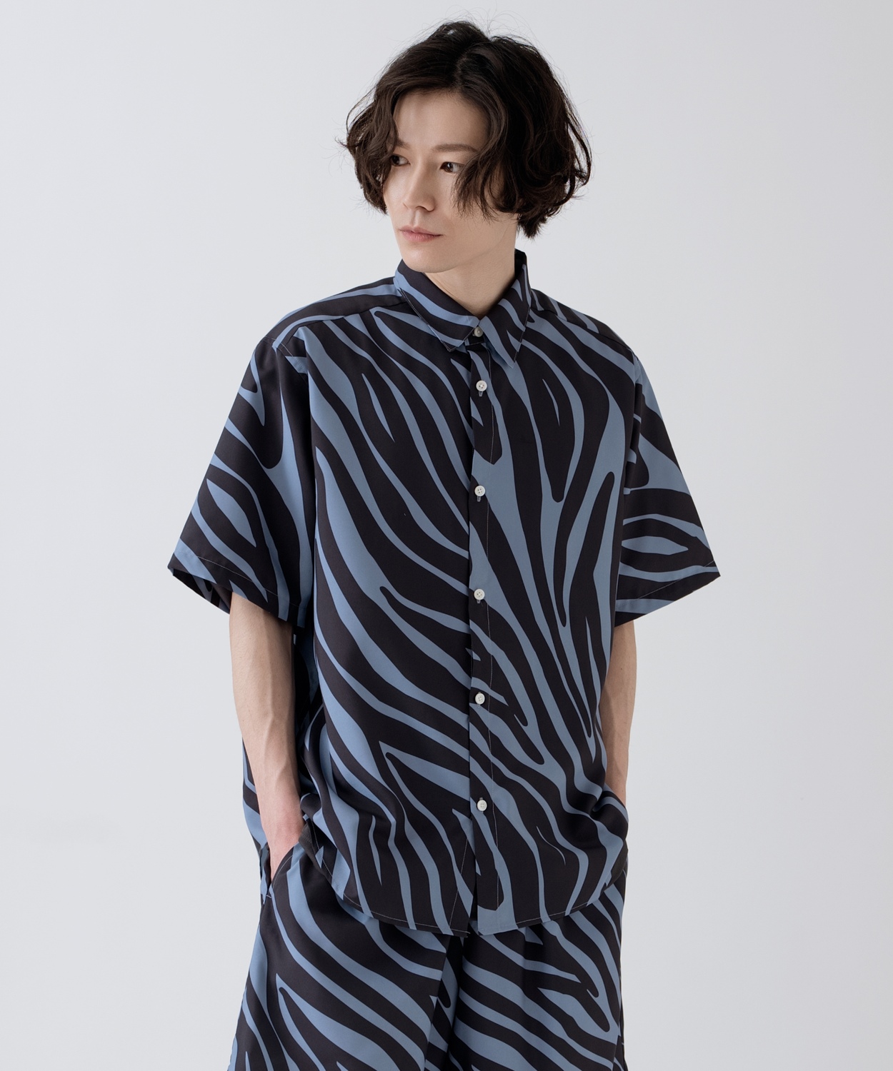 半袖シャツ メンズ SIDEWAY STANCE サイドウェイスタンス 柄シャツ 総柄 ユニセックス カジュアル スケーター ストリート 古着MIX 韓国 | improves | 07