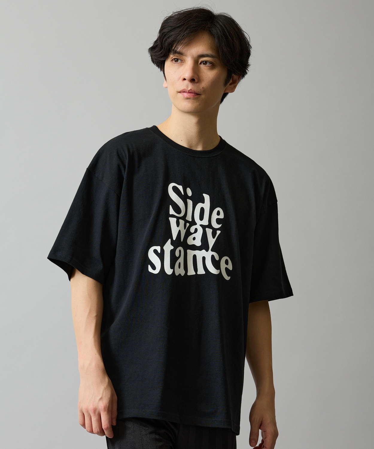 半袖Tシャツ メンズ SIDEWAY STANCE サイドウェイスタンス オリジナルプリント ウェーブカレッジロゴ 半袖Tシャツ カットソー カジュアル アメカジ ストリート | improves | 02
