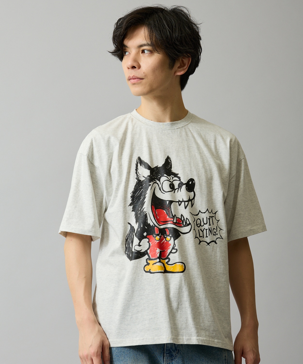 半袖Tシャツ メンズ SIDEWAY STANCE サイドウェイスタンス オリジナルプリント クレヨンウルフ 半袖Tシャツ カットソー カジュアル アメカジ ストリート | improves | 03