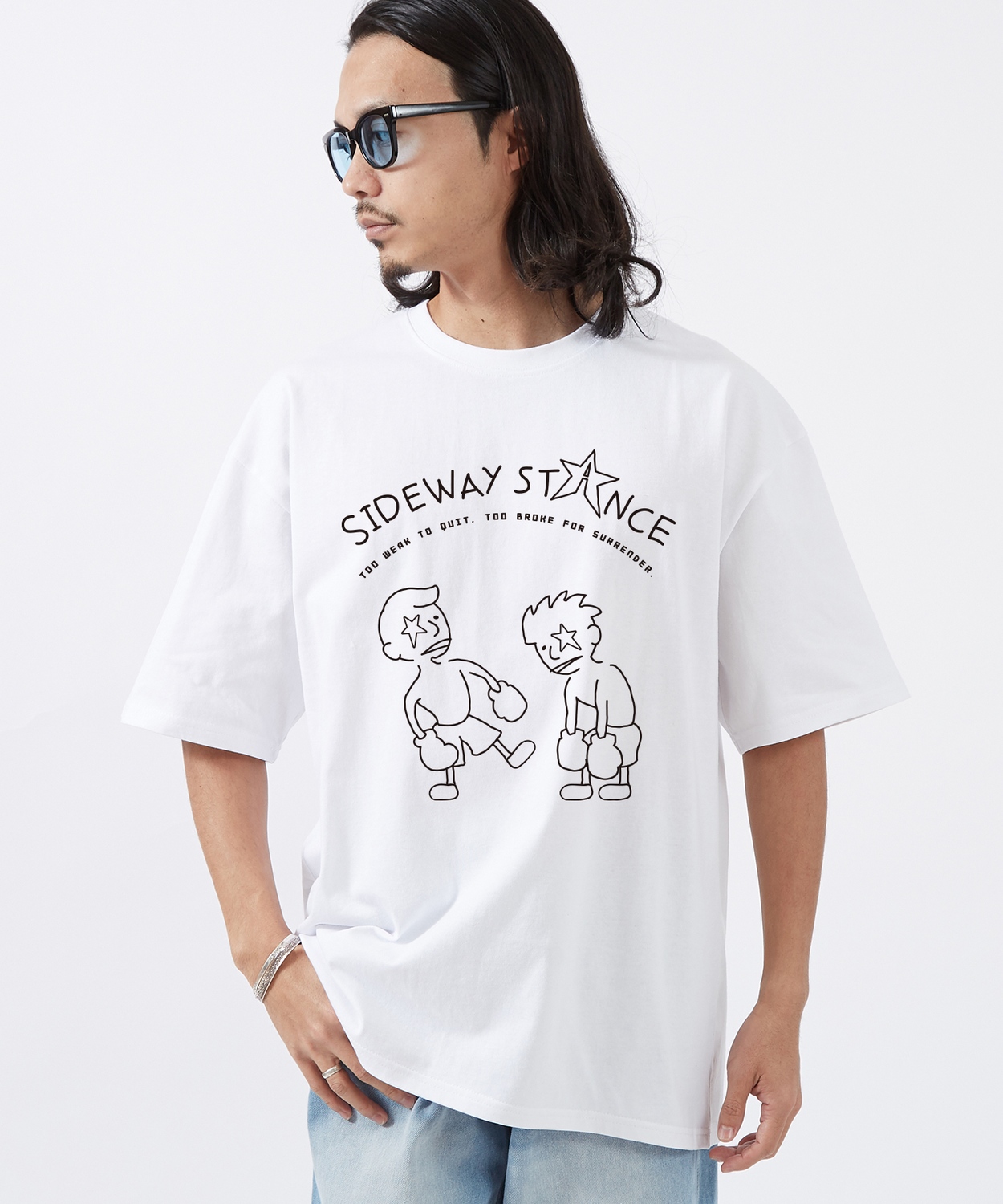 半袖Tシャツ メンズ SIDEWAY STANCE サイドウェイスタンス オリジナルプリント BOXING 半袖Tシャツ カットソー カジュアル アメカジ ストリート スケーター | improves | 01