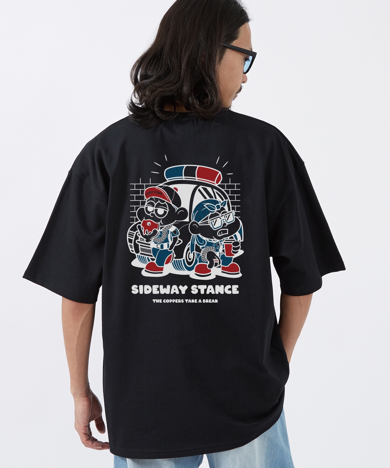 半袖Tシャツ メンズ SIDEWAY STANCE サイドウェイスタンス オリジナルプリント ルードボーイズ 半袖Tシャツ カットソー カジュアル アメカジ ストリート | improves | 02