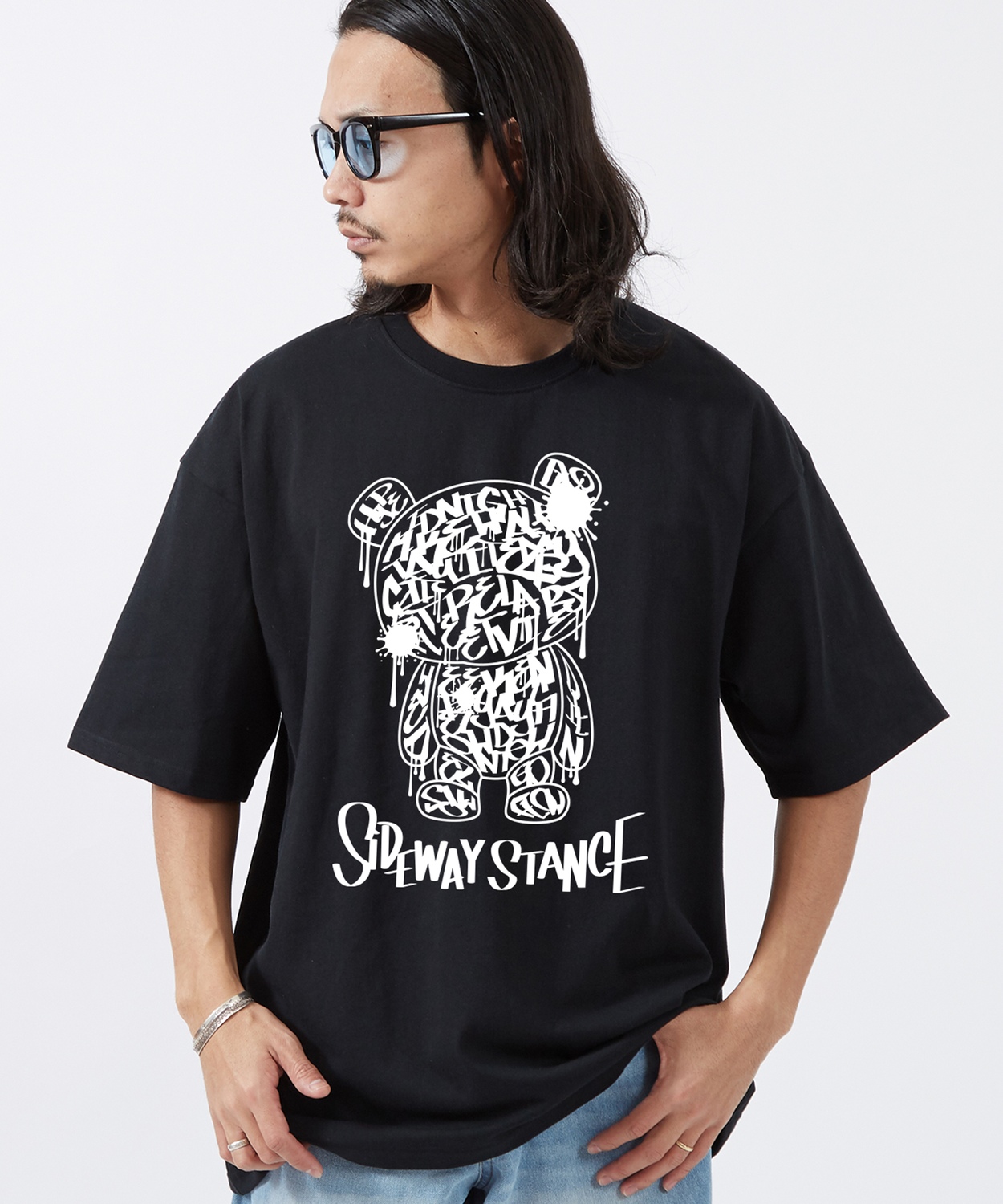 半袖Tシャツ メンズ SIDEWAY STANCE サイドウェイスタンス オリジナルプリント グラフィティーベアー 半袖Tシャツ カットソー カジュアル アメカジ ストリート | improves | 02