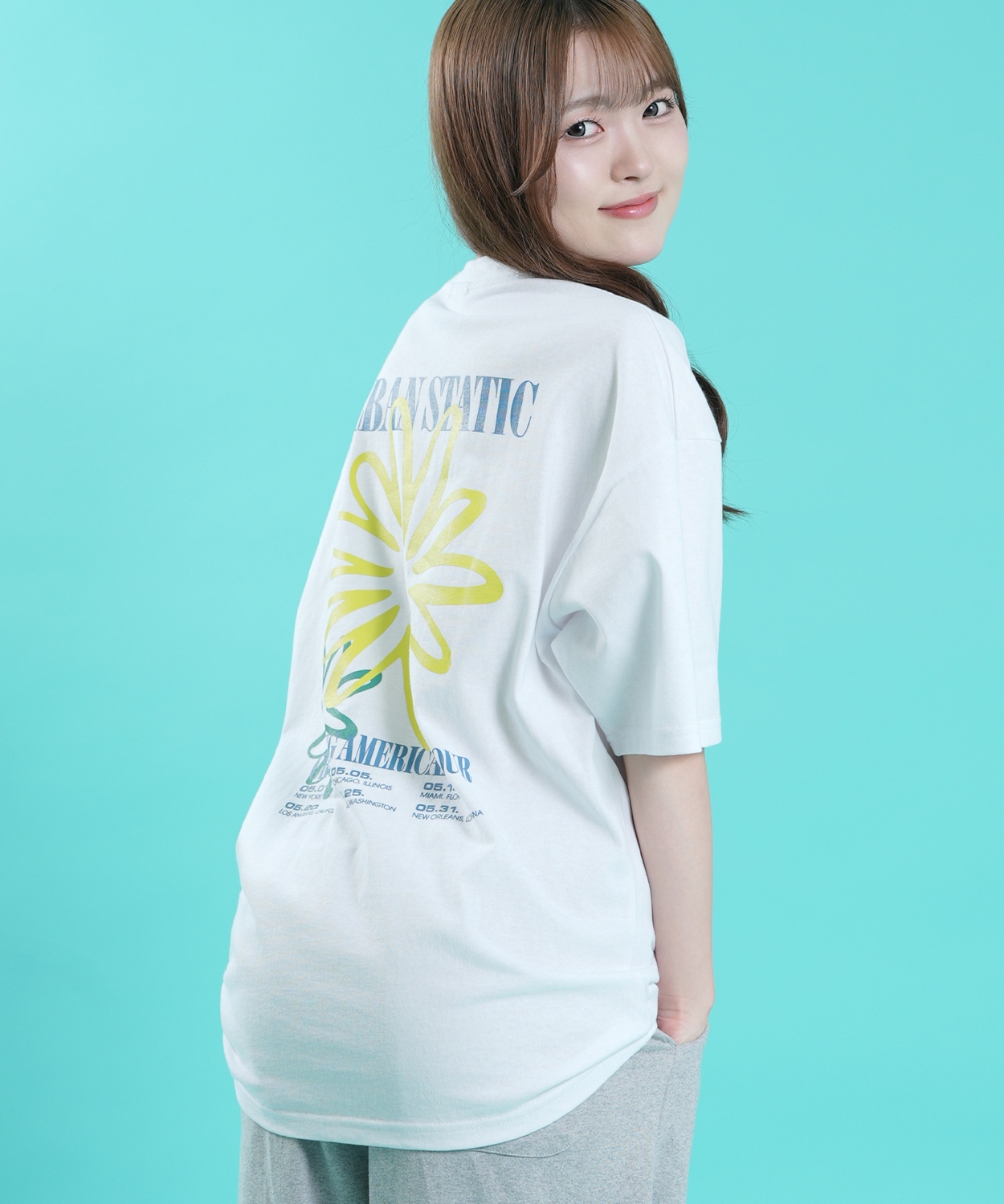 Tシャツ メンズ SIDEWAY STANCE サイドウェイスタンス 半袖 カットソー バックプリント アメカジ カジュアル スケーター ストリート 古着MIX 韓国ファッション | improves | 01