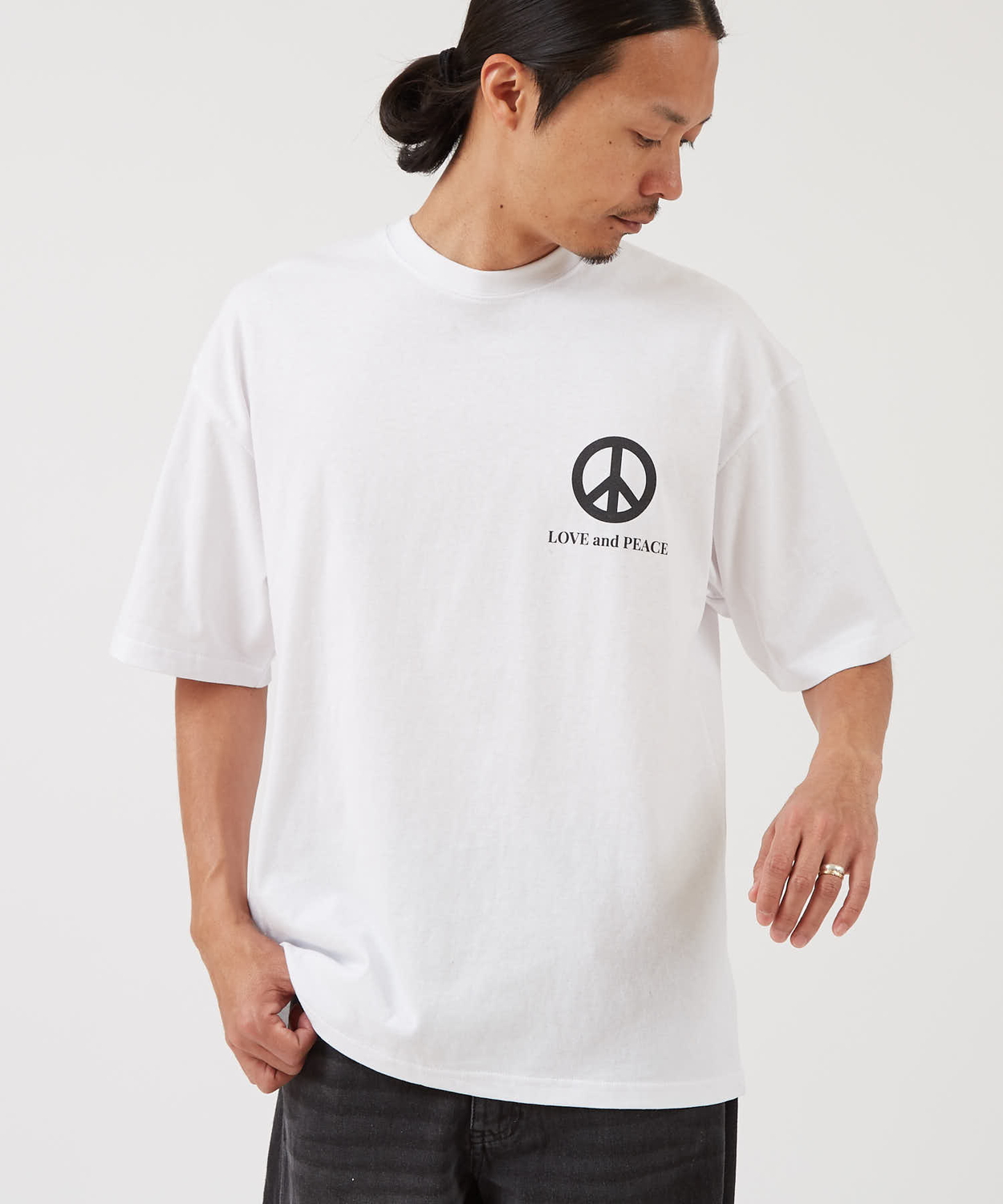 半袖Tシャツ メンズ SIDEWAY STANCE サイドウェイスタンス オリジナルプリント ラブ・アンド・ピース 半袖Tシャツ カットソー カジュアル ストリート スケーター | improves | 01