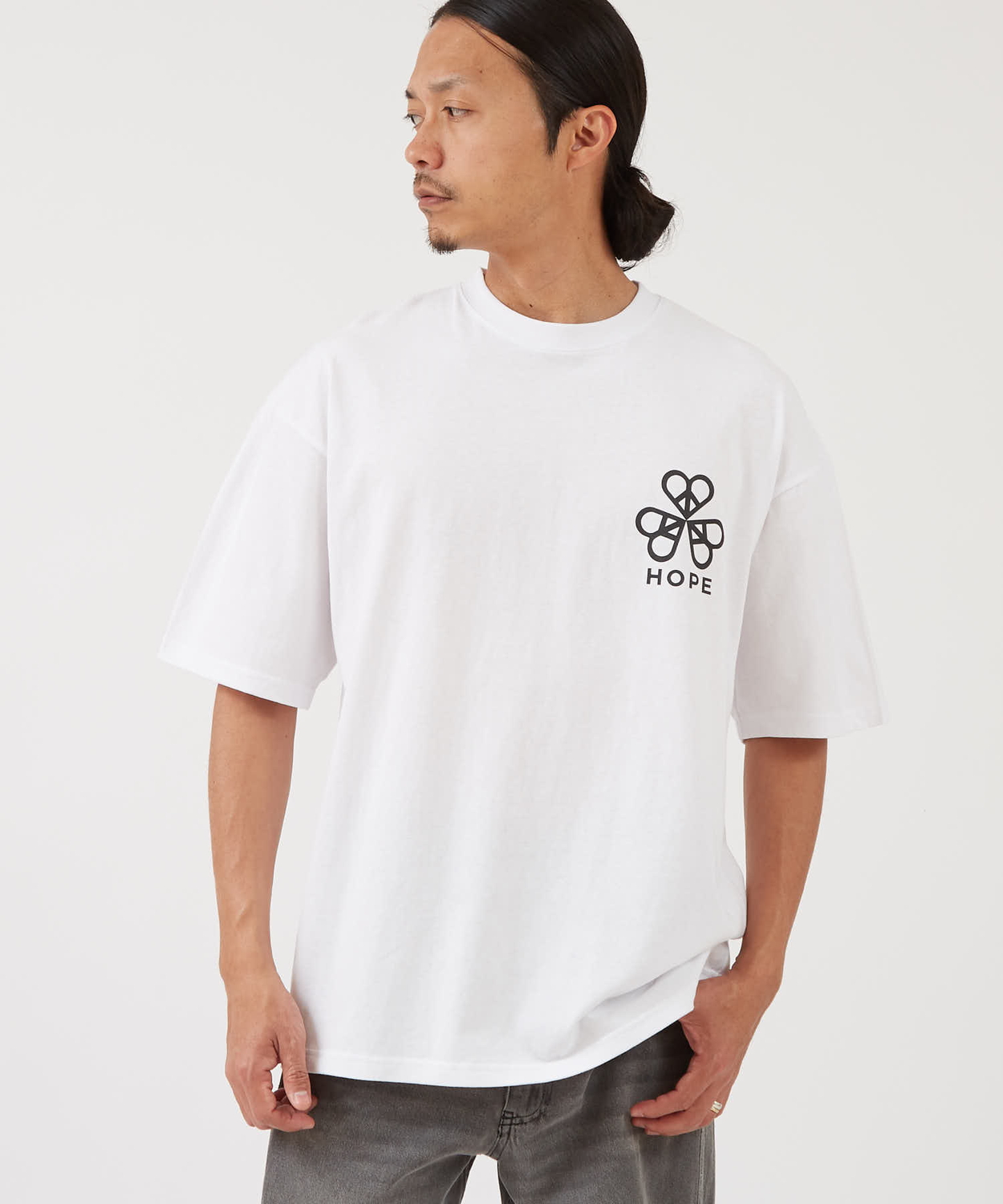 半袖Tシャツ メンズ SIDEWAY STANCE サイドウェイスタンス オリジナルプリント ホープクローバー 半袖Tシャツ カットソー カジュアル ストリート スケーター | improves | 01