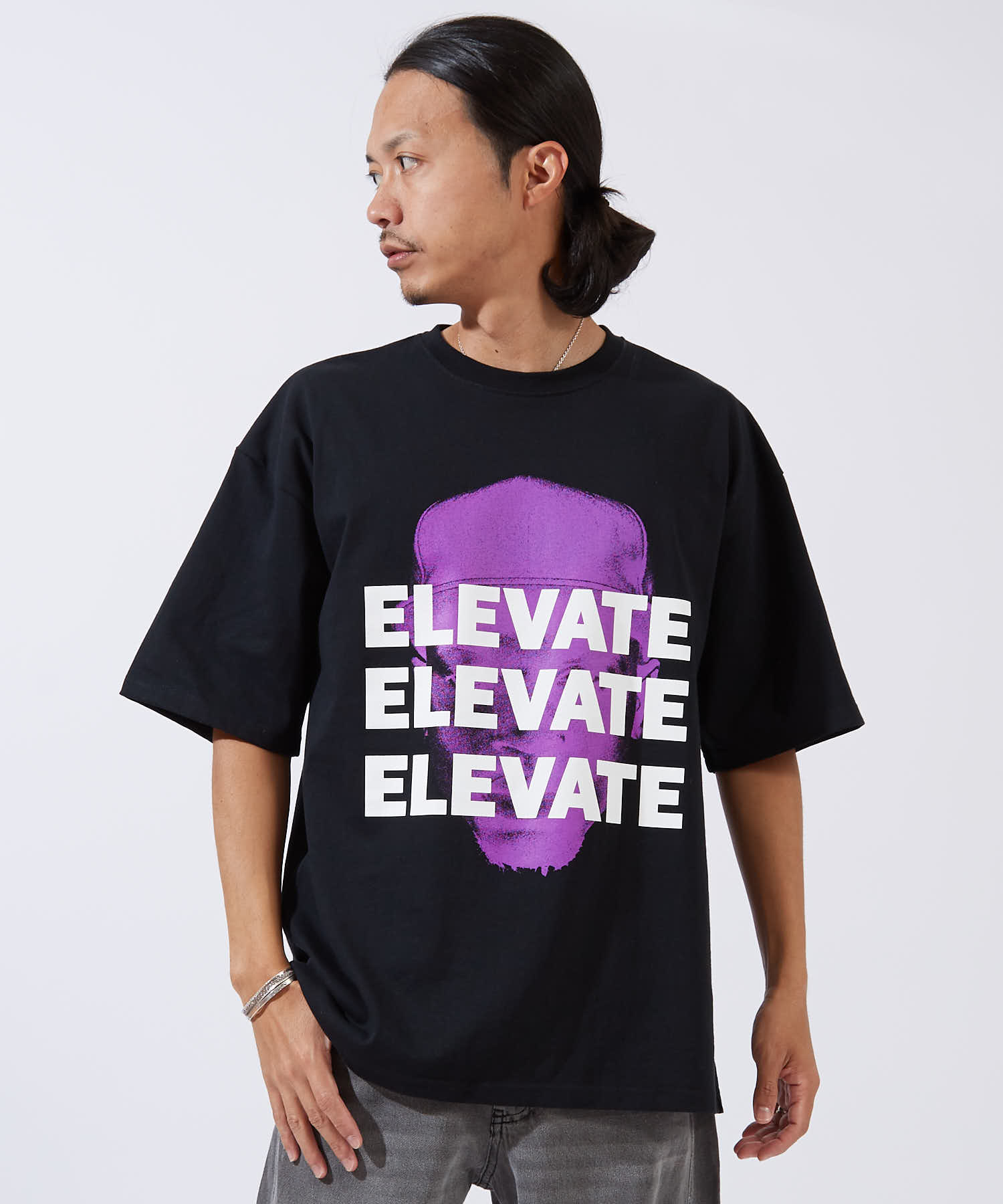 半袖Tシャツ メンズ SIDEWAY STANCE サイドウェイスタンス オリジナルプリント ポートレイト 半袖Tシャツ カットソー カジュアル ストリート スケーター 韓国 | improves | 02