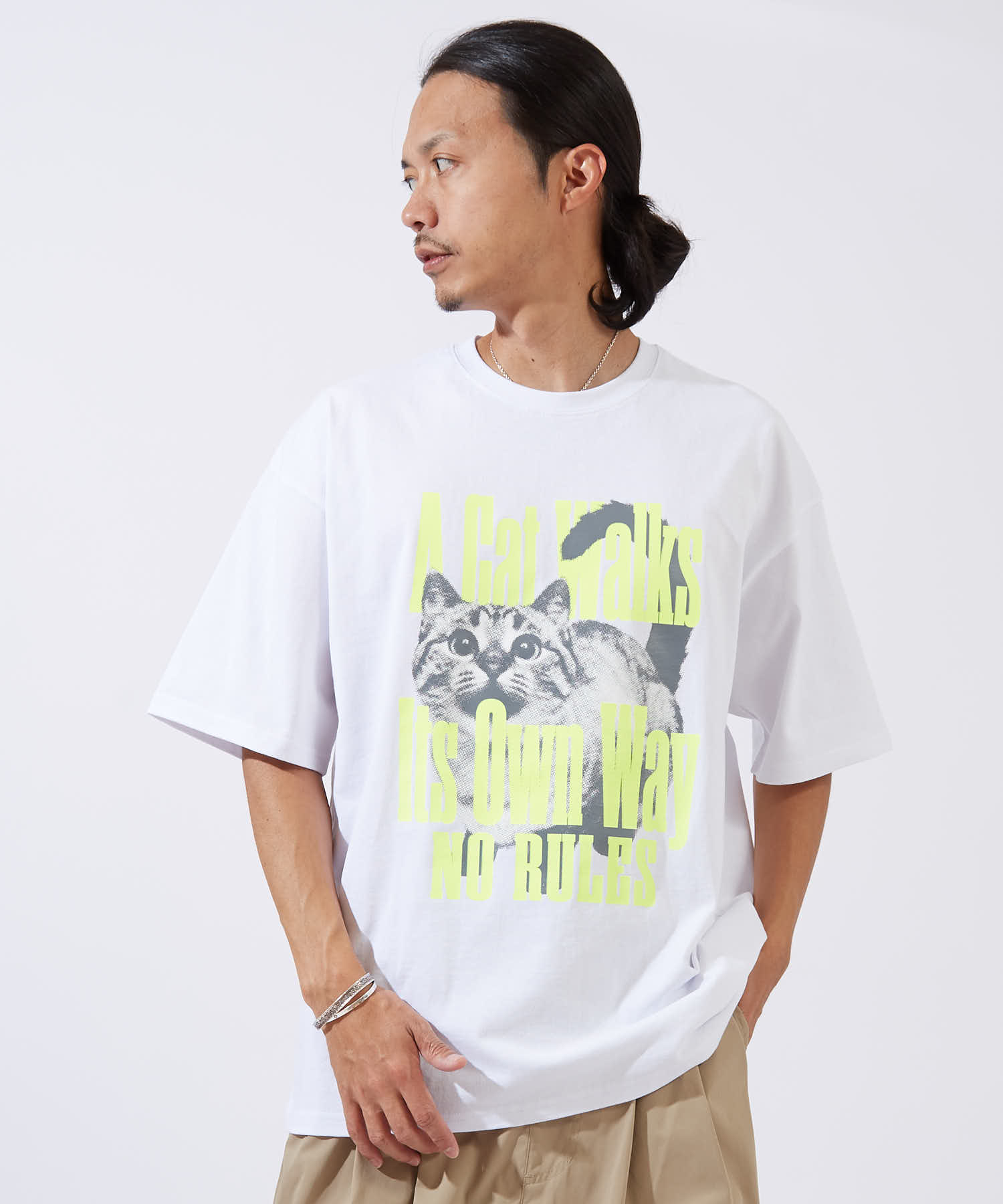 半袖Tシャツ メンズ SIDEWAY STANCE サイドウェイスタンス オリジナルプリント ネコグラフィック 半袖Tシャツ カットソー カジュアル ストリート スケーター | improves | 01