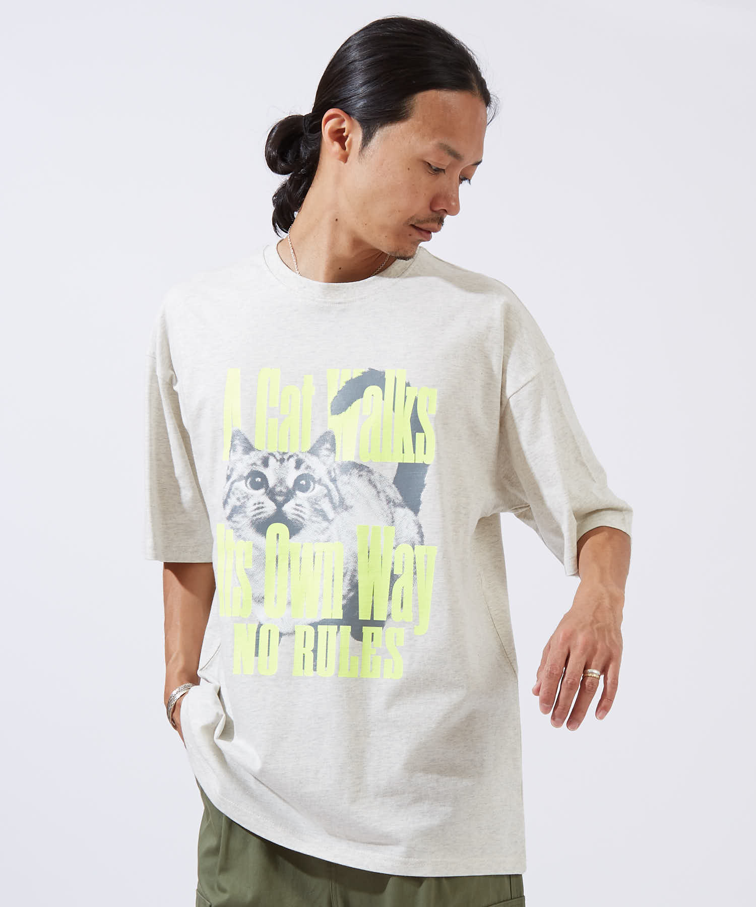 半袖Tシャツ メンズ SIDEWAY STANCE サイドウェイスタンス オリジナルプリント ネコグラフィック 半袖Tシャツ カットソー カジュアル ストリート スケーター | improves | 03
