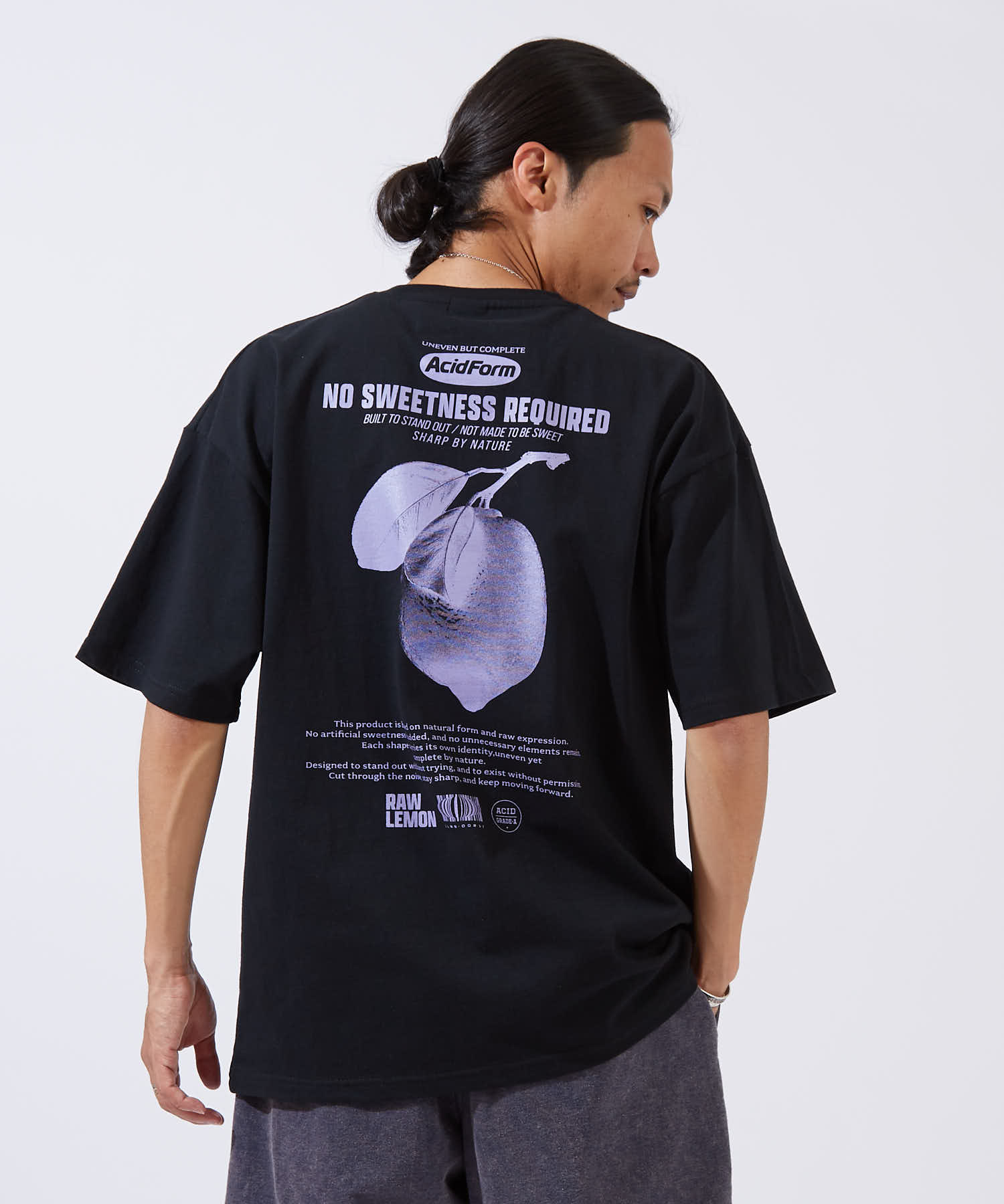 半袖Tシャツ メンズ SIDEWAY STANCE サイドウェイスタンス オリジナルプリント レモングラフィック 半袖Tシャツ カットソー カジュアル ストリート スケーター | improves | 01