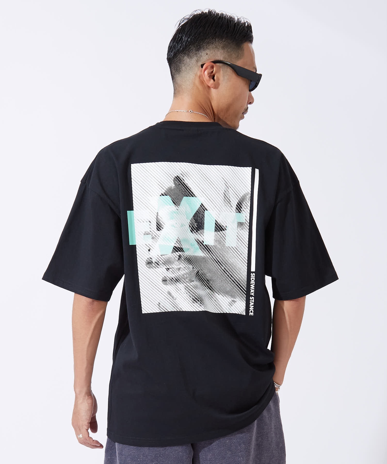 半袖Tシャツ メンズ レディース フォトプリント 綿100 ビッグシルエット SIDEWAY STANCE オーバーサイズ ストリート 古着MIX | improves | 02