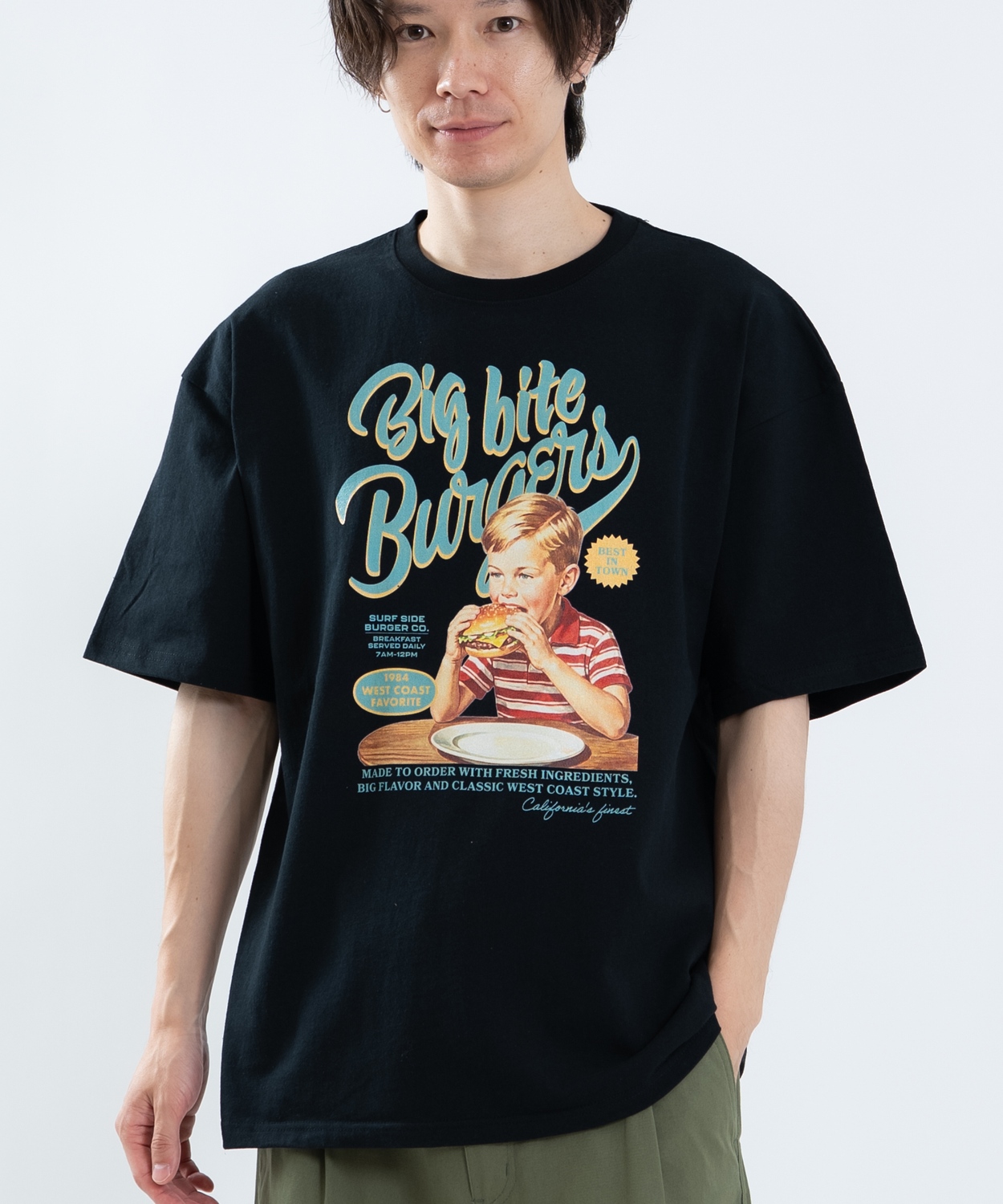 半袖Tシャツ メンズ レディース フォトプリント 綿100 ビッグシルエット SIDEWAY STANCE オーバーサイズ ストリート 古着MIX | improves | 02