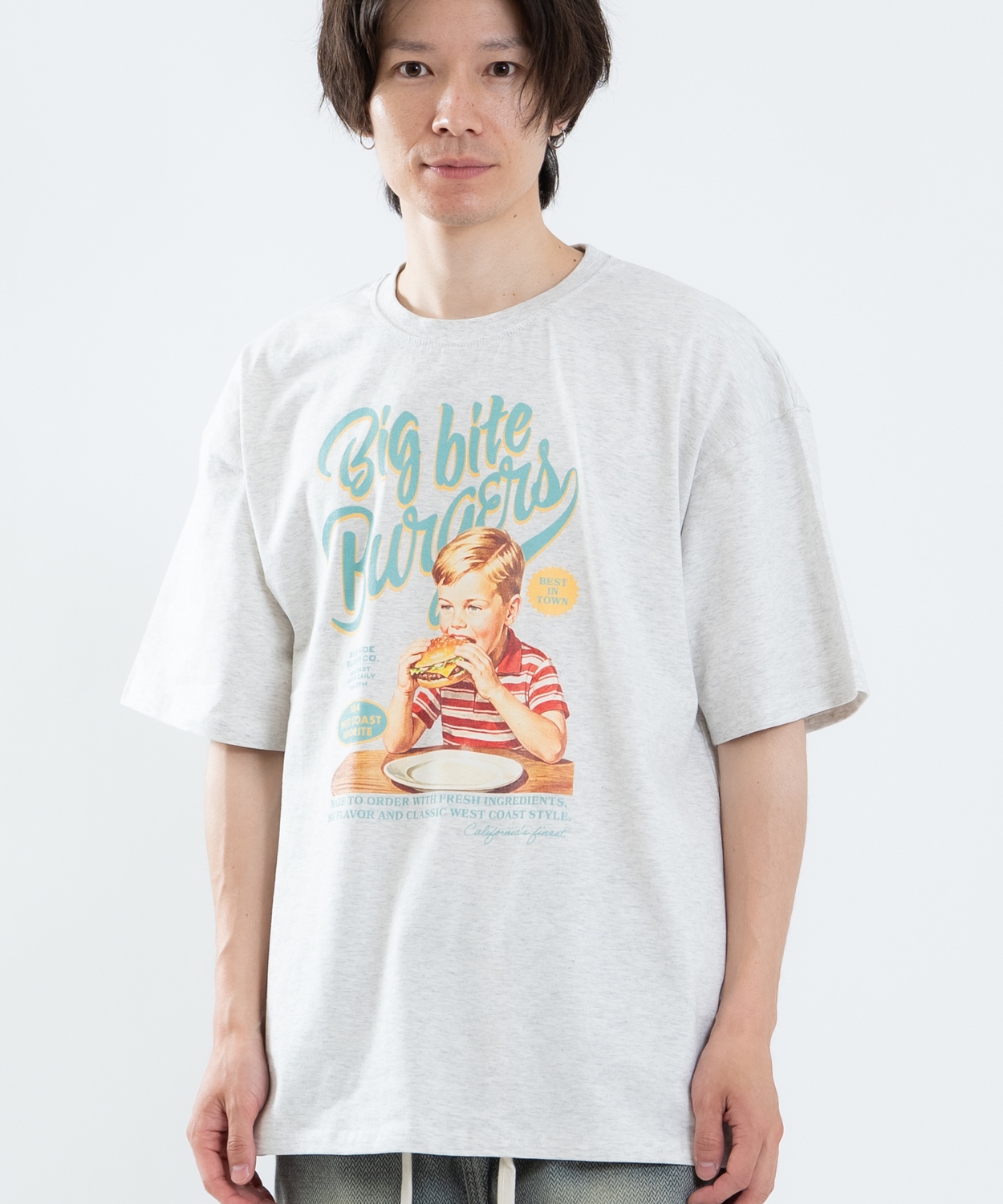 半袖Tシャツ メンズ レディース フォトプリント 綿100 ビッグシルエット SIDEWAY STANCE オーバーサイズ ストリート 古着MIX | improves | 03