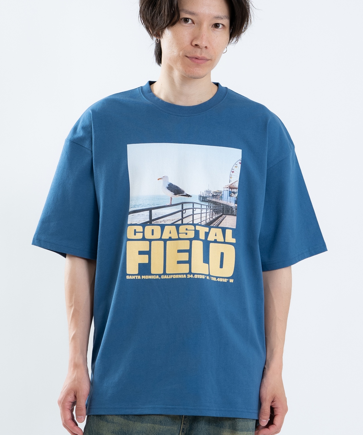 半袖Tシャツ メンズ レディース フォトプリント 綿100 ビッグシルエット SIDEWAY STANCE オーバーサイズ ストリート 古着MIX | improves | 01