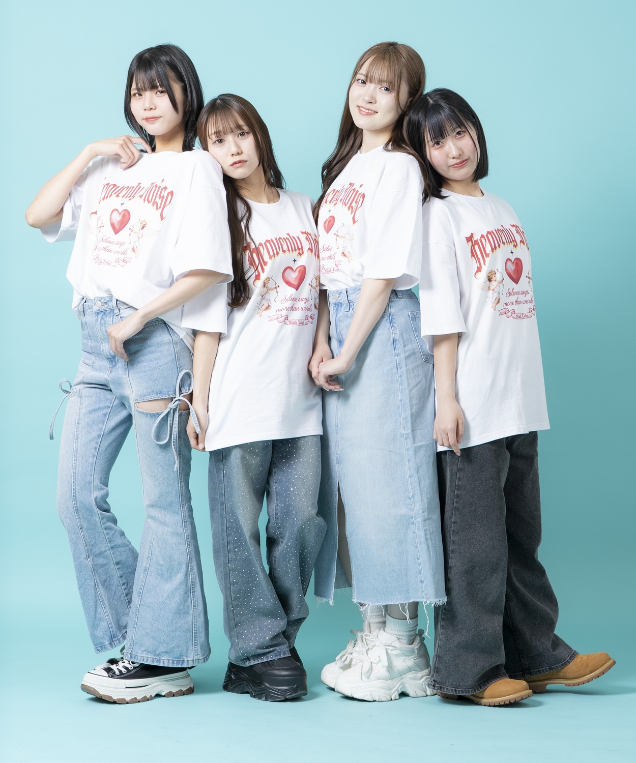 半袖Tシャツ メンズ ユニセックス ハート プリント Tシャツ カットソー かわいい アイドル アメカジ カジュアル スケーター ストリート 韓国 | improves | 01
